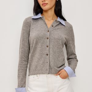 ERYN CARDIGAN - HEATHER GREY