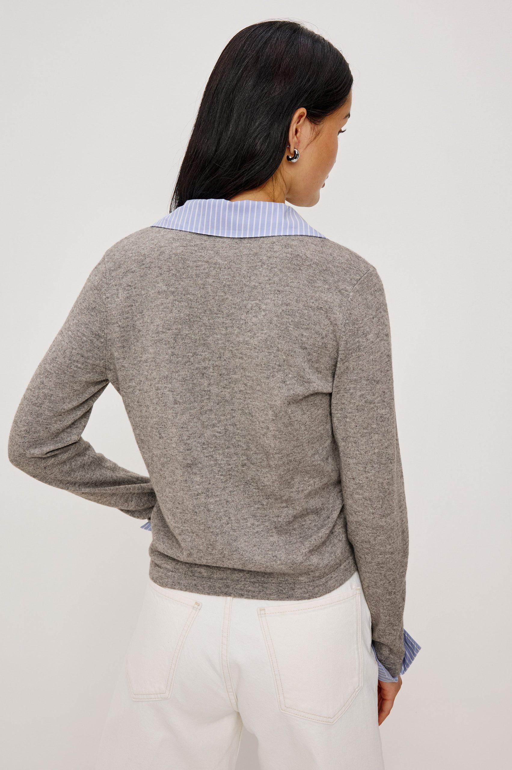 ERYN CARDIGAN - HEATHER GREY - Image 5