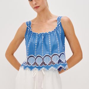 ESPERANZA TOP - FRENCH BLUE