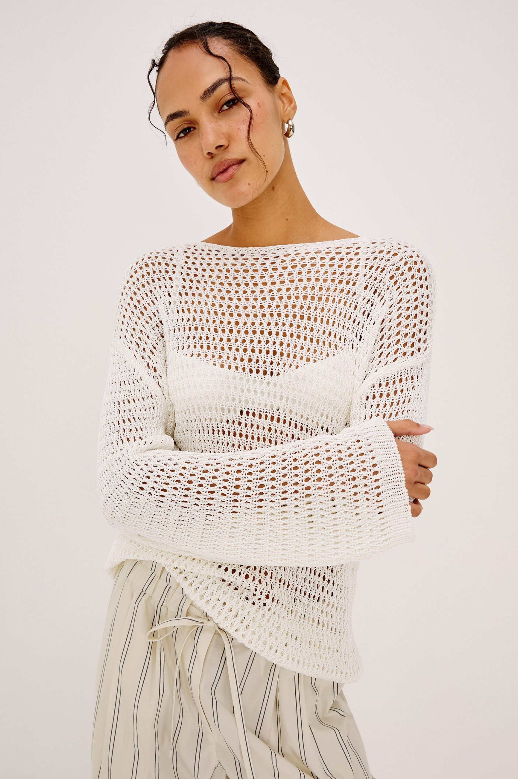 EVANGELINE SWEATER - IVORY