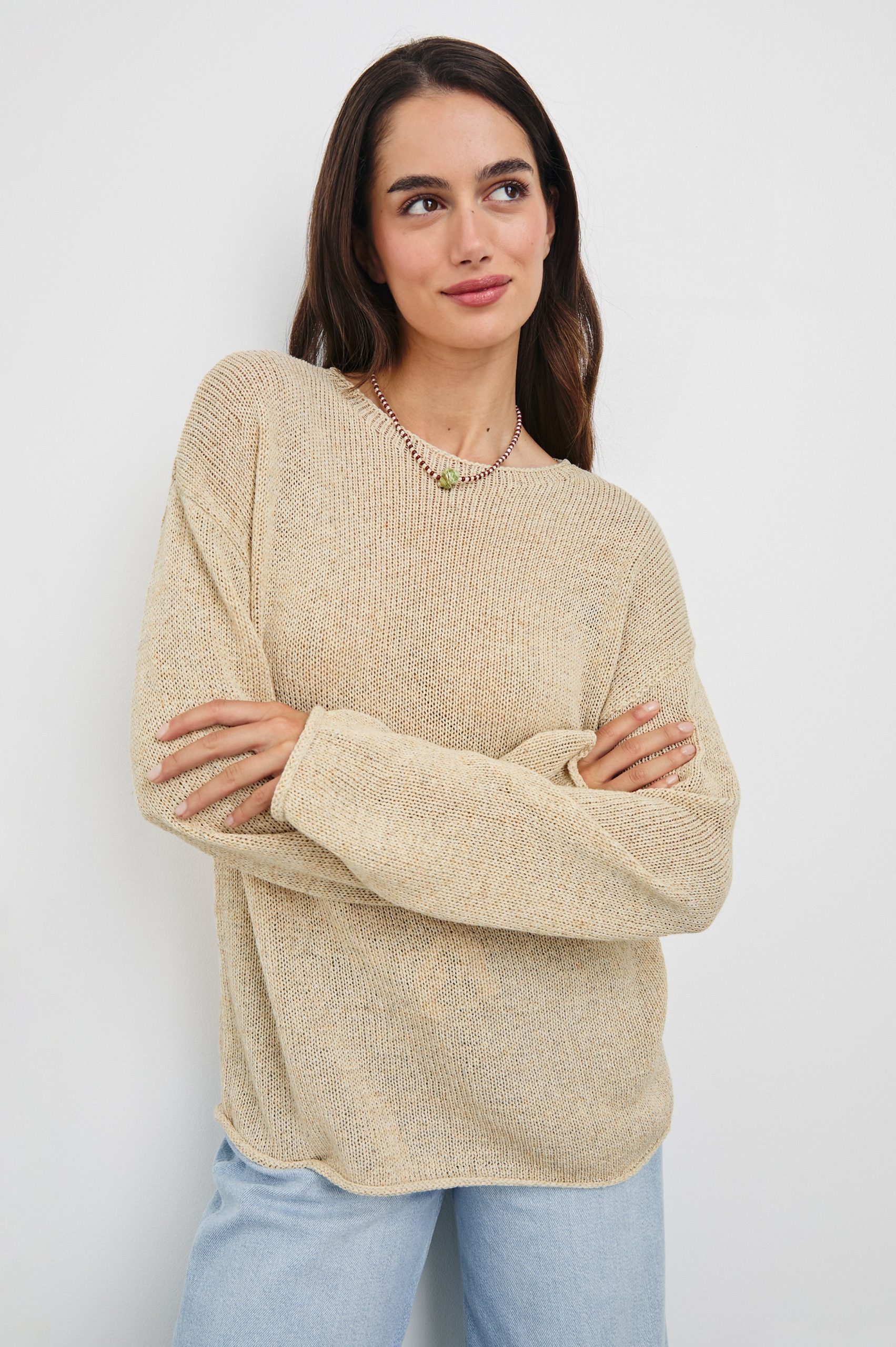 EVANGELINE SWEATER - NATURAL - Image 4