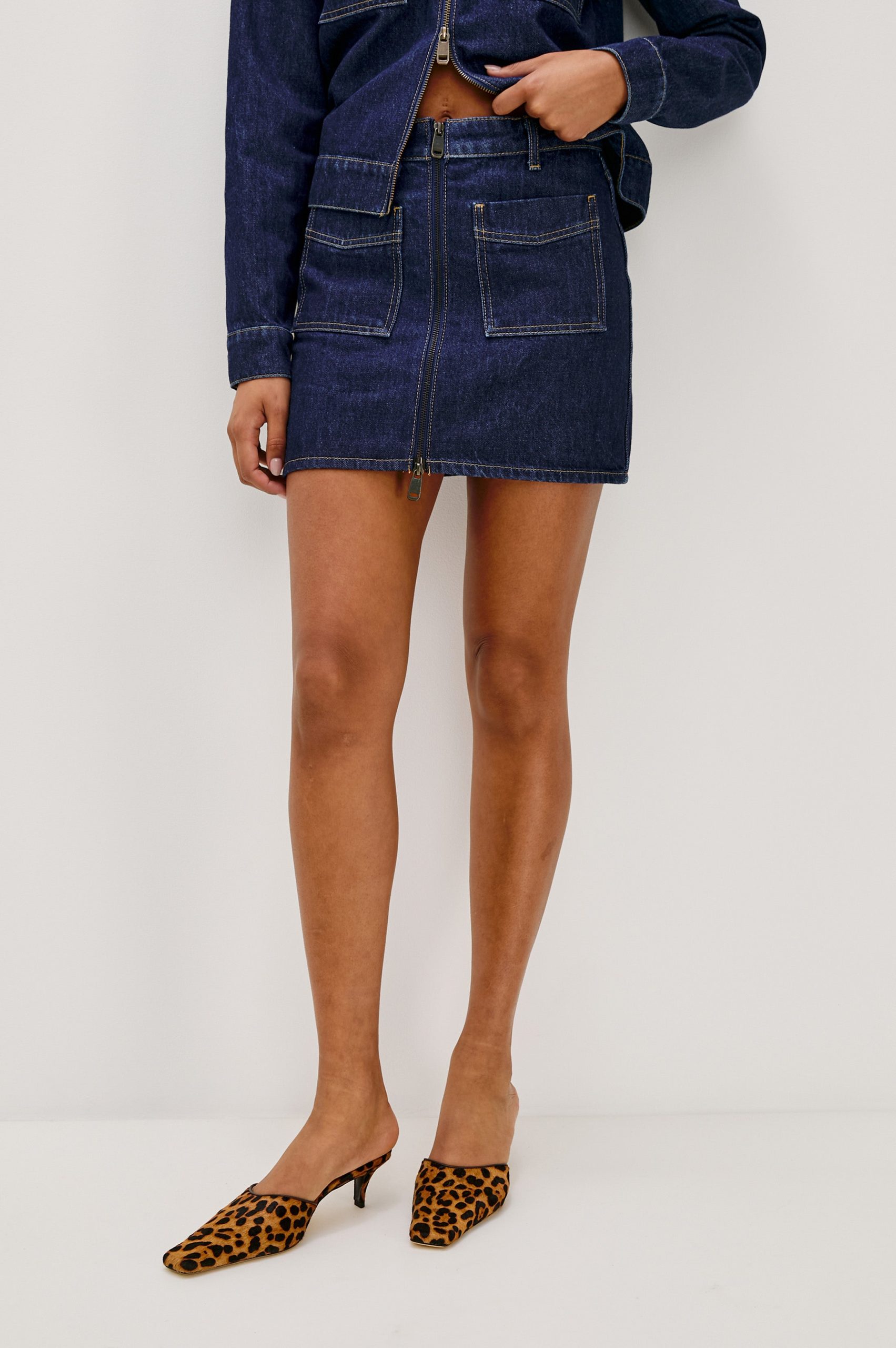 FALLBROOK SKIRT - DEEP INDIGO - Image 3