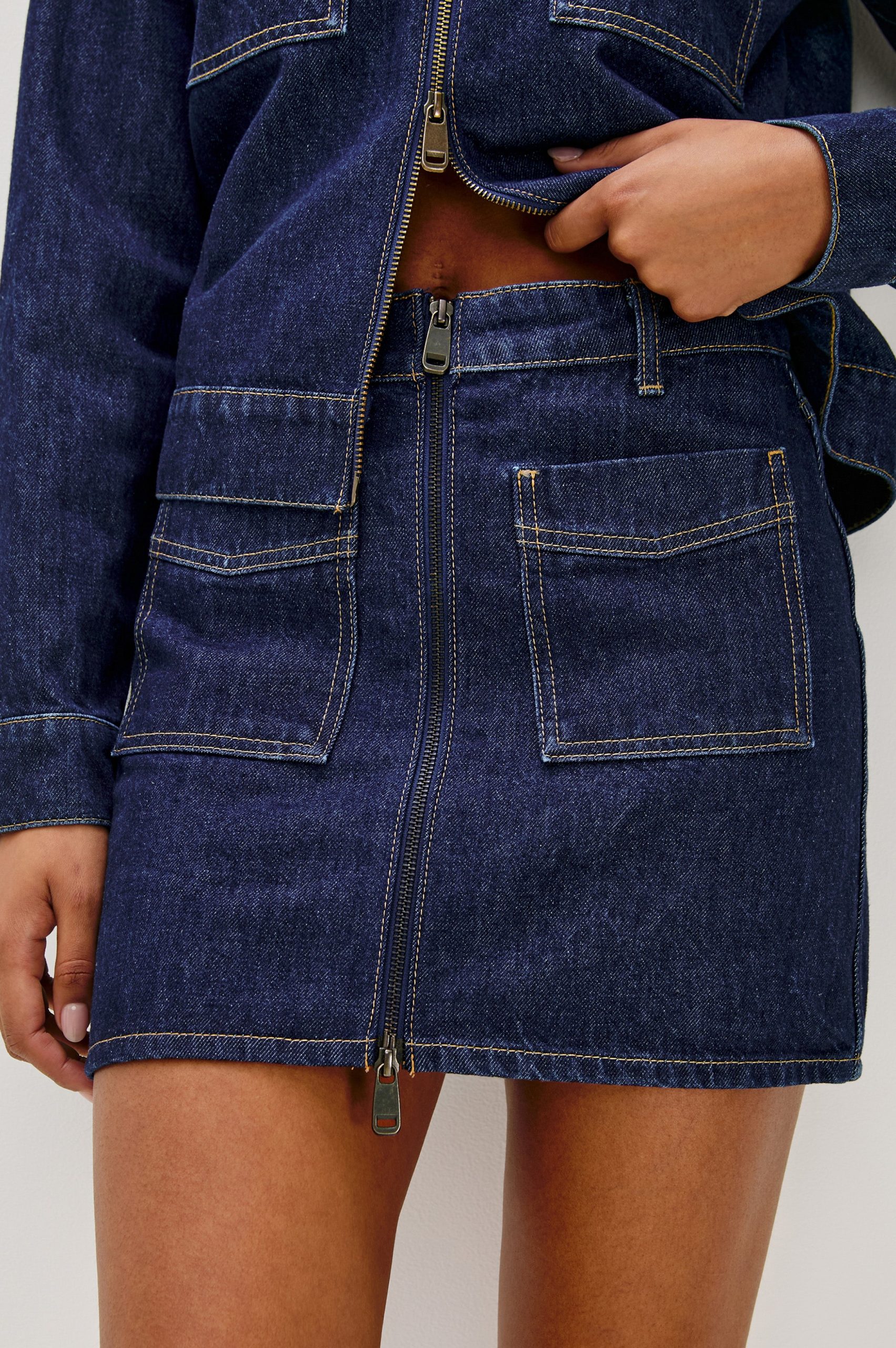 FALLBROOK SKIRT - DEEP INDIGO - Image 2