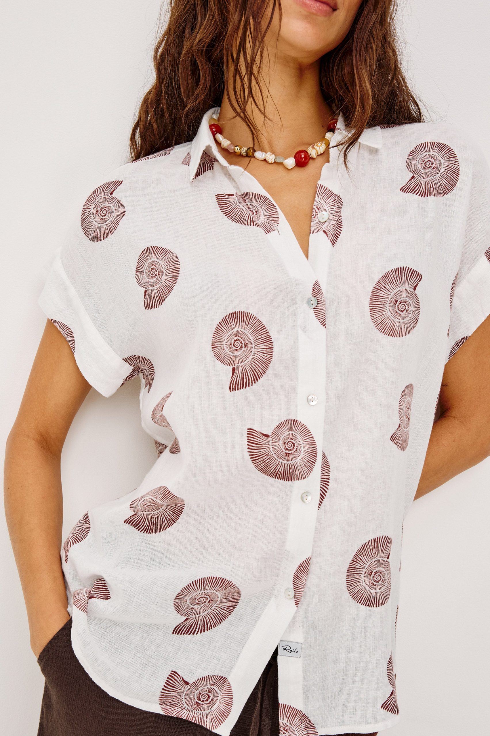 FARRAH SHIRT - SPIRAL SHELLS - Image 2