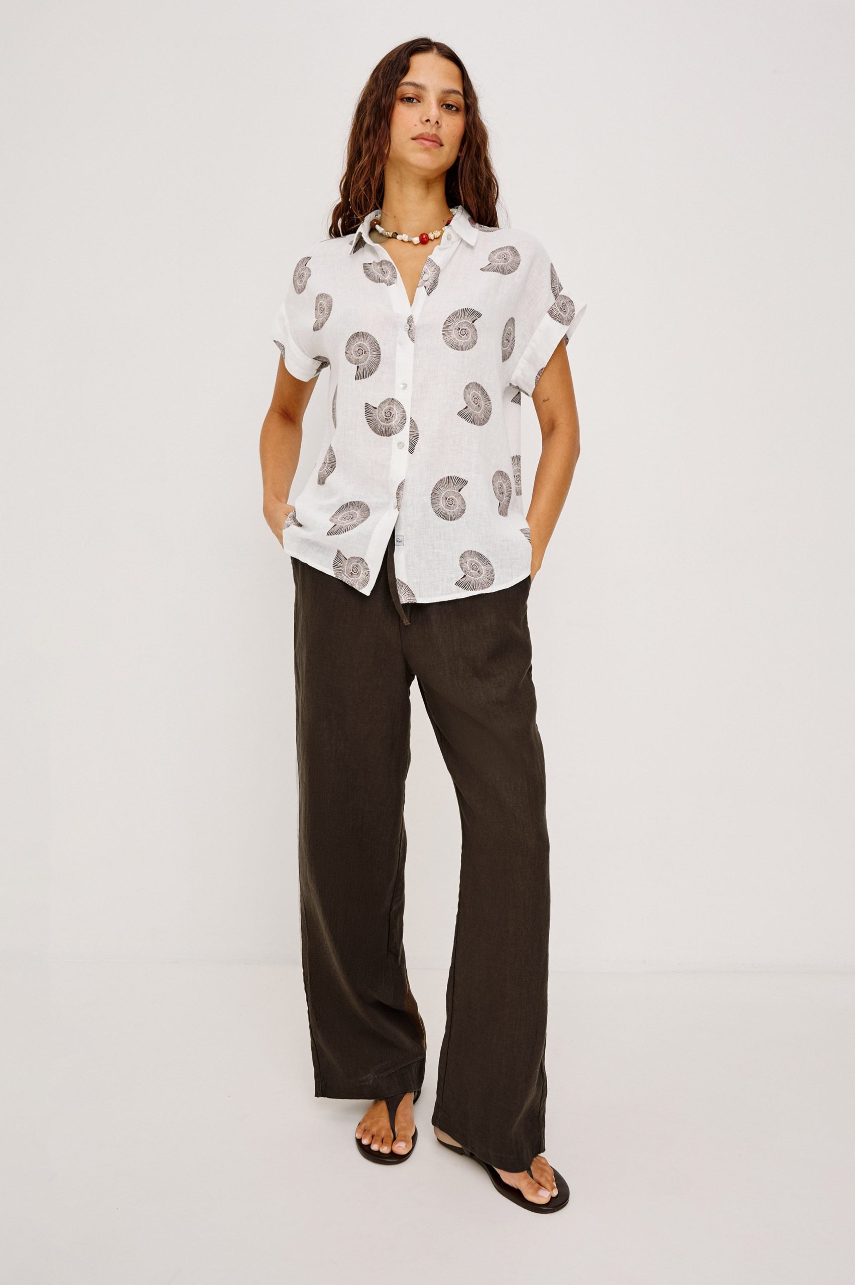 FARRAH SHIRT - SPIRAL SHELLS - Image 4