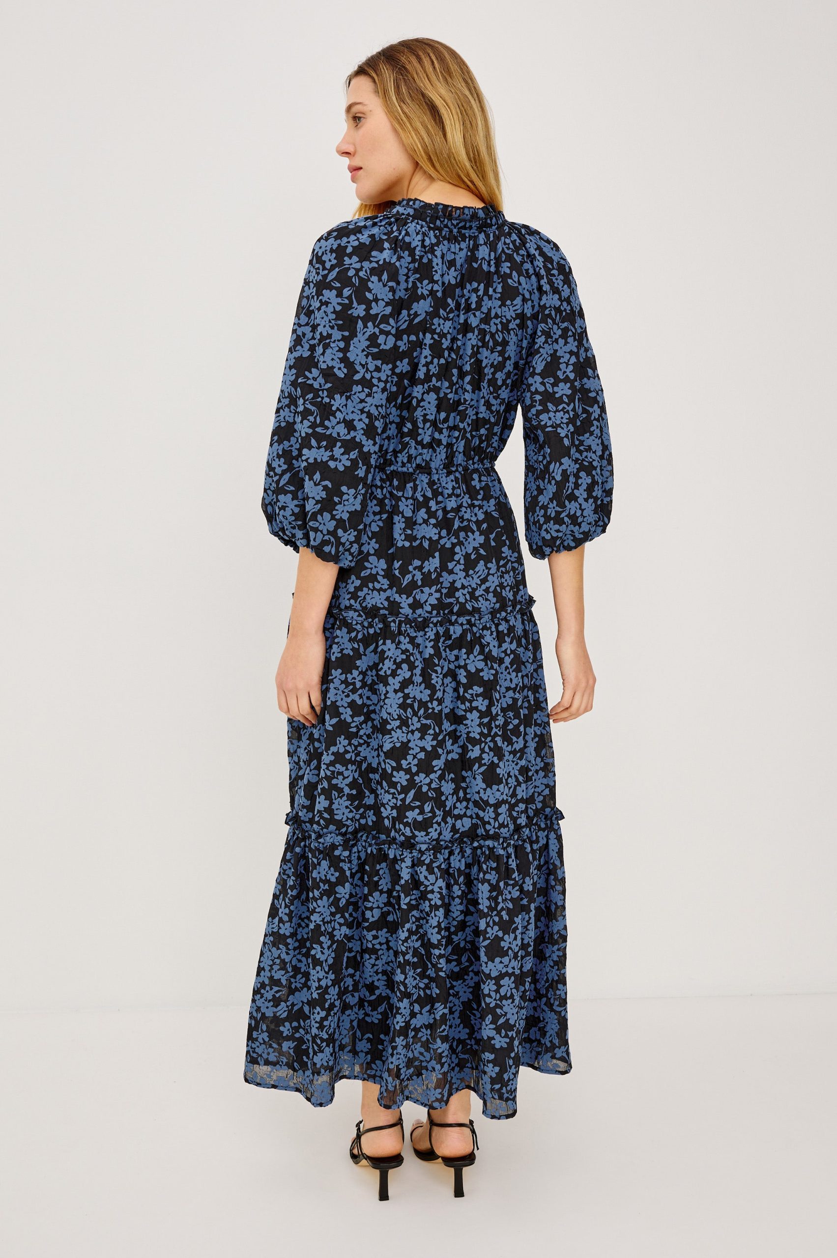 FELICIA DRESS - MIDNIGHT SILHOUETTE FLORAL - Image 5
