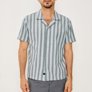 FIELDER SHIRT - BLUE JAY STRIPE