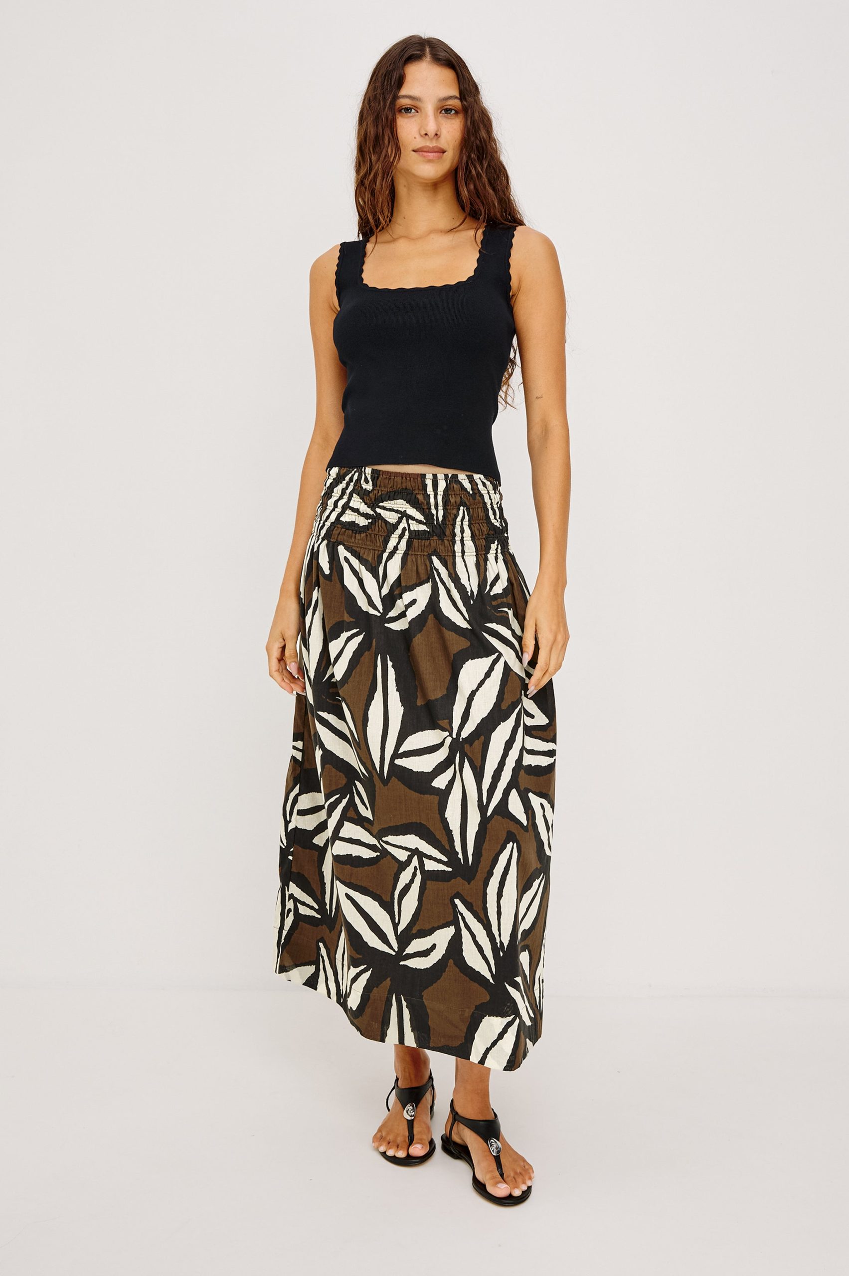 FLORE TANK - BLACK - Image 3