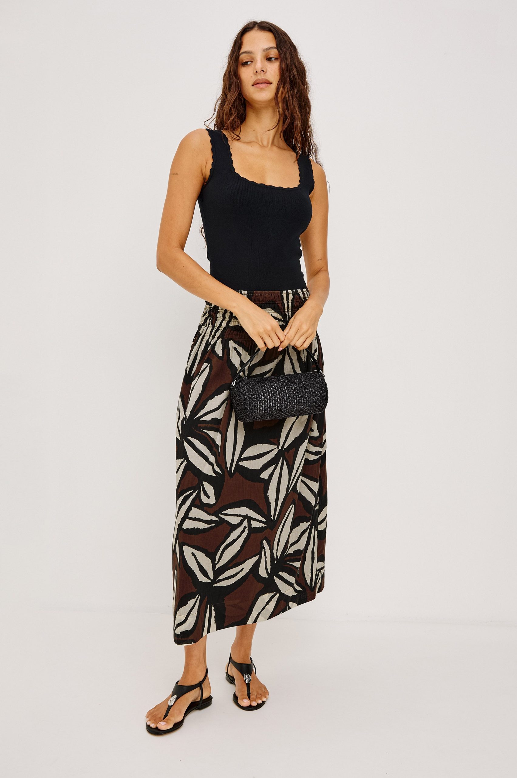 FLORE TANK - BLACK - Image 4