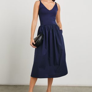 FRANCA DRESS - NAVY