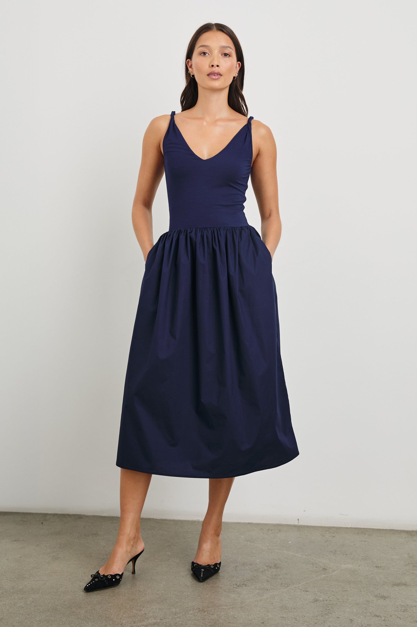 FRANCA DRESS - NAVY - Image 3