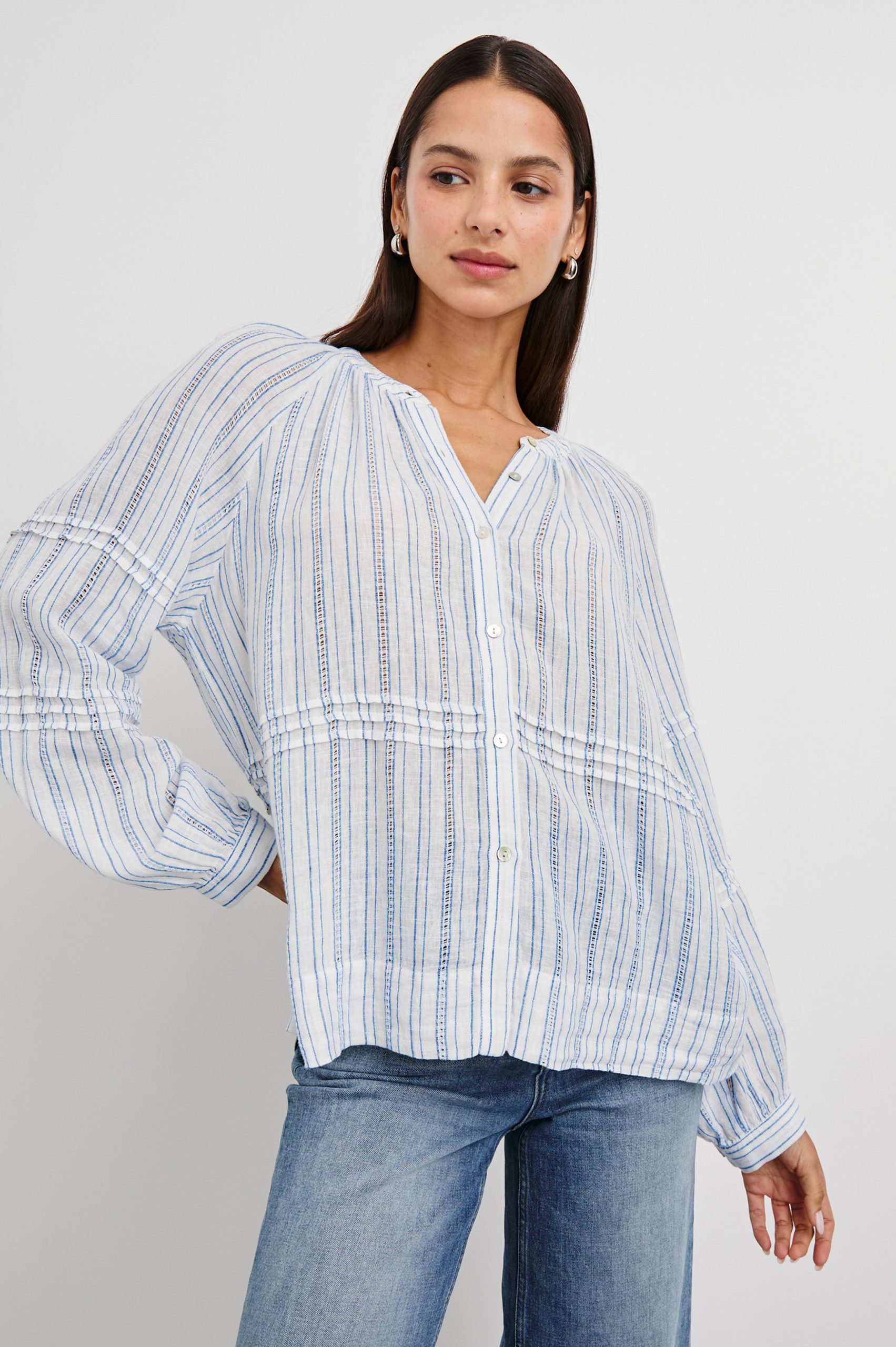 FRANCES TOP - SONOMA STRIPE