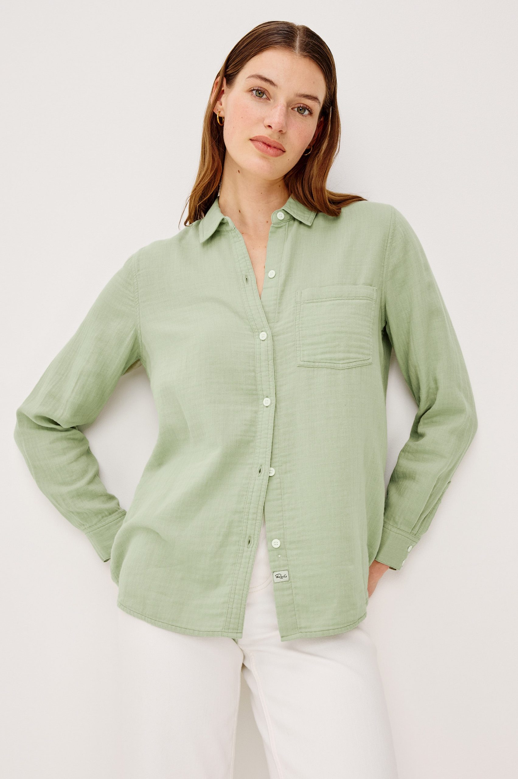 FREEMAN SHIRT - VINTAGE SAGE - Image 4