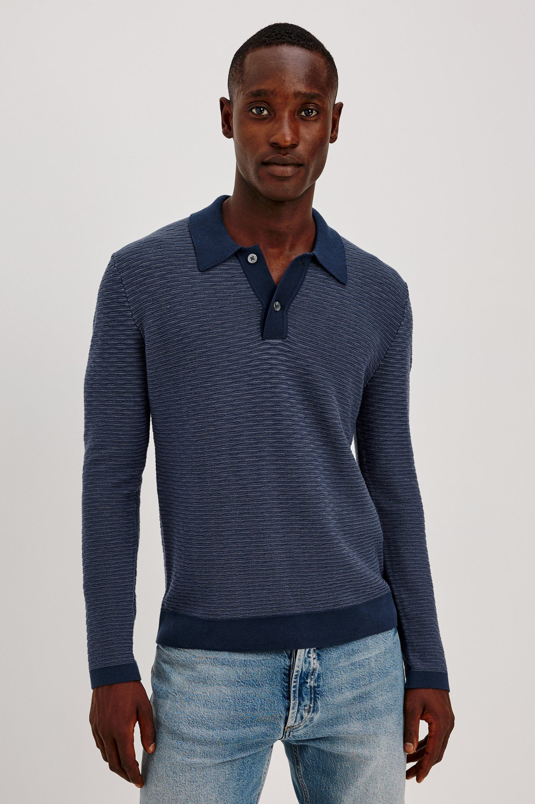 FULTON SWEATER - NAVY WAVE