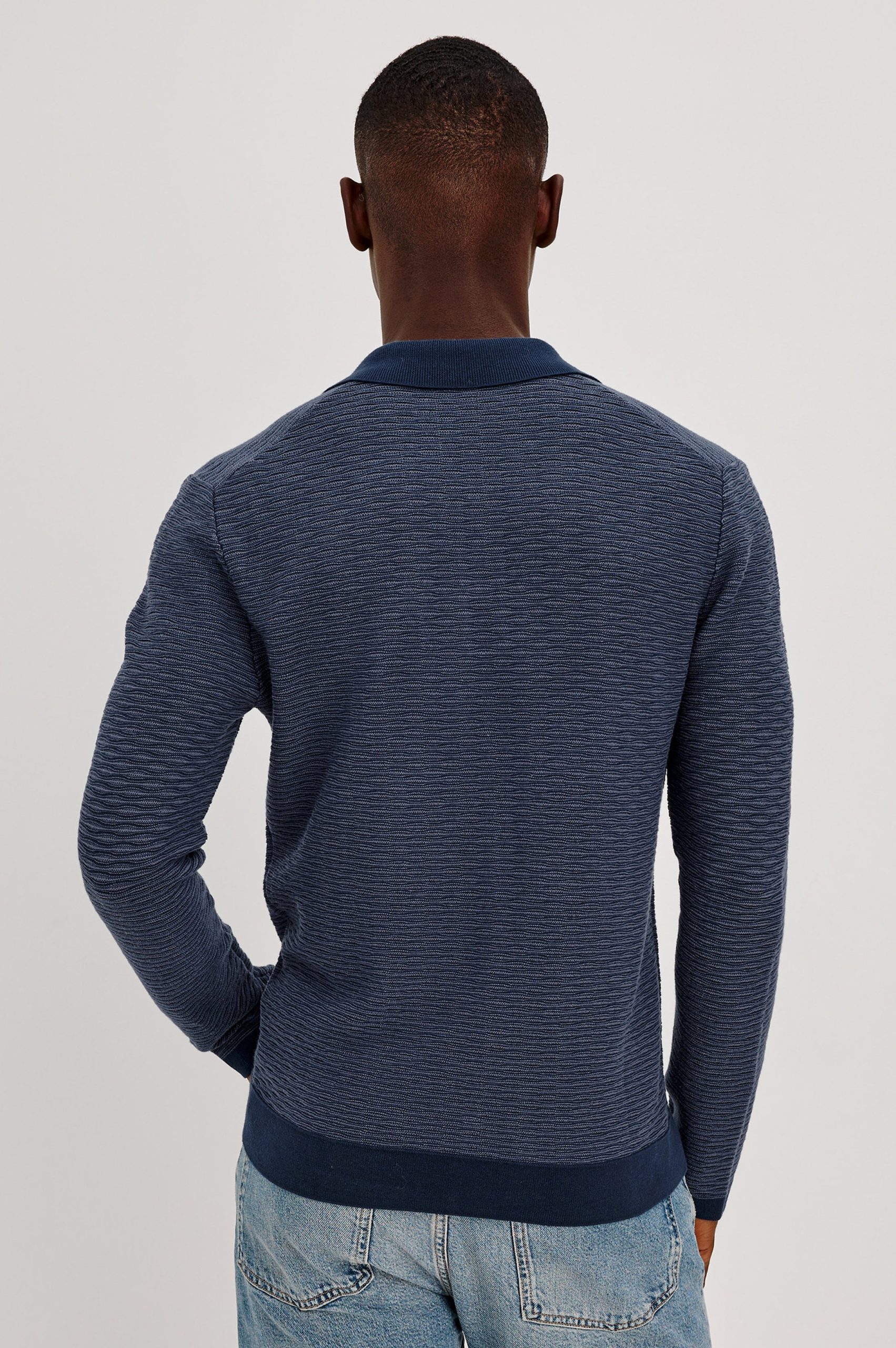 FULTON SWEATER - NAVY WAVE - Image 4
