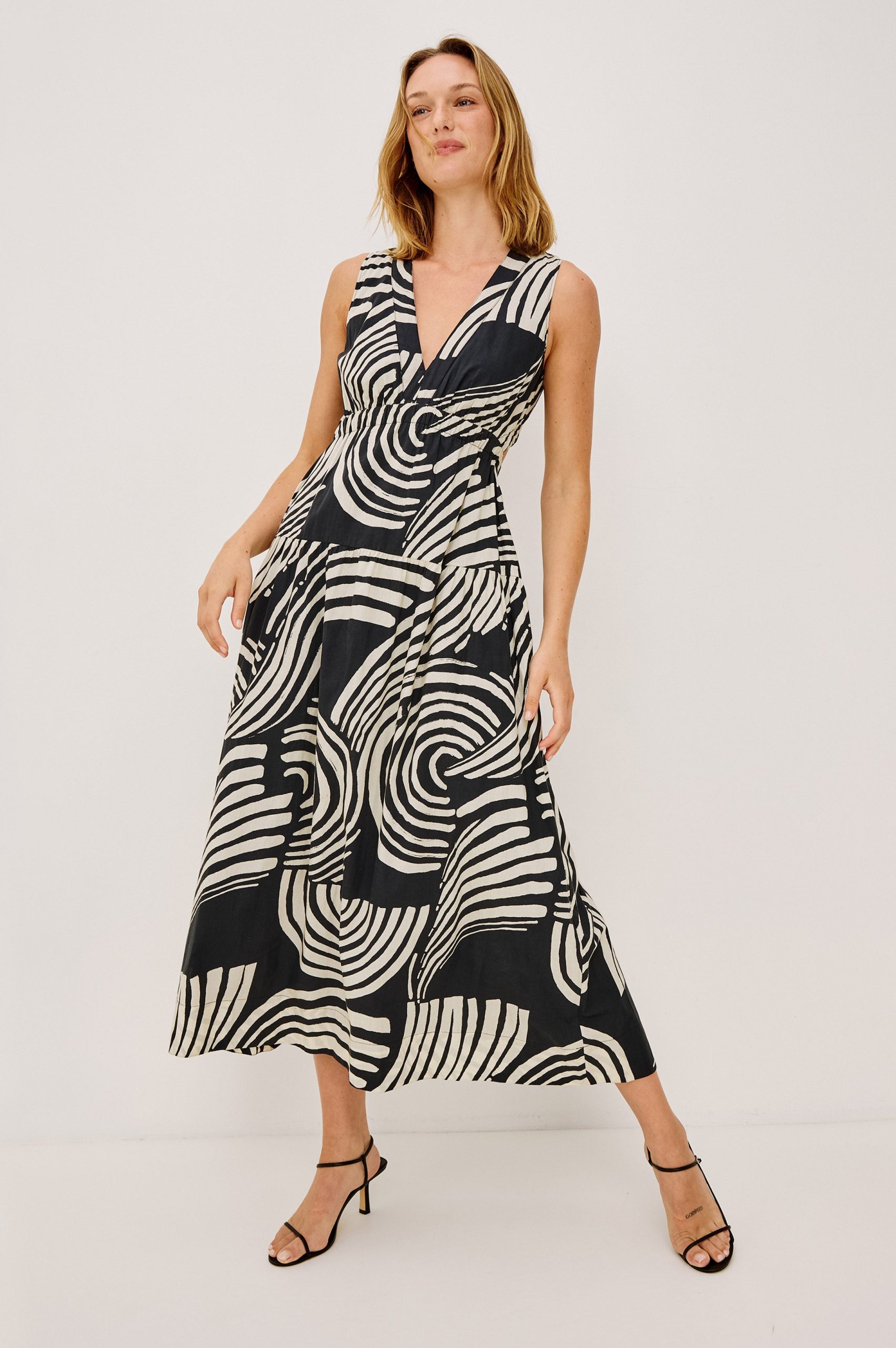 GENEVIEVE DRESS - ONYX WAVES - Image 5