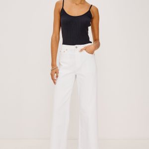 GETTY CROP WIDE LEG - SALT WHITE