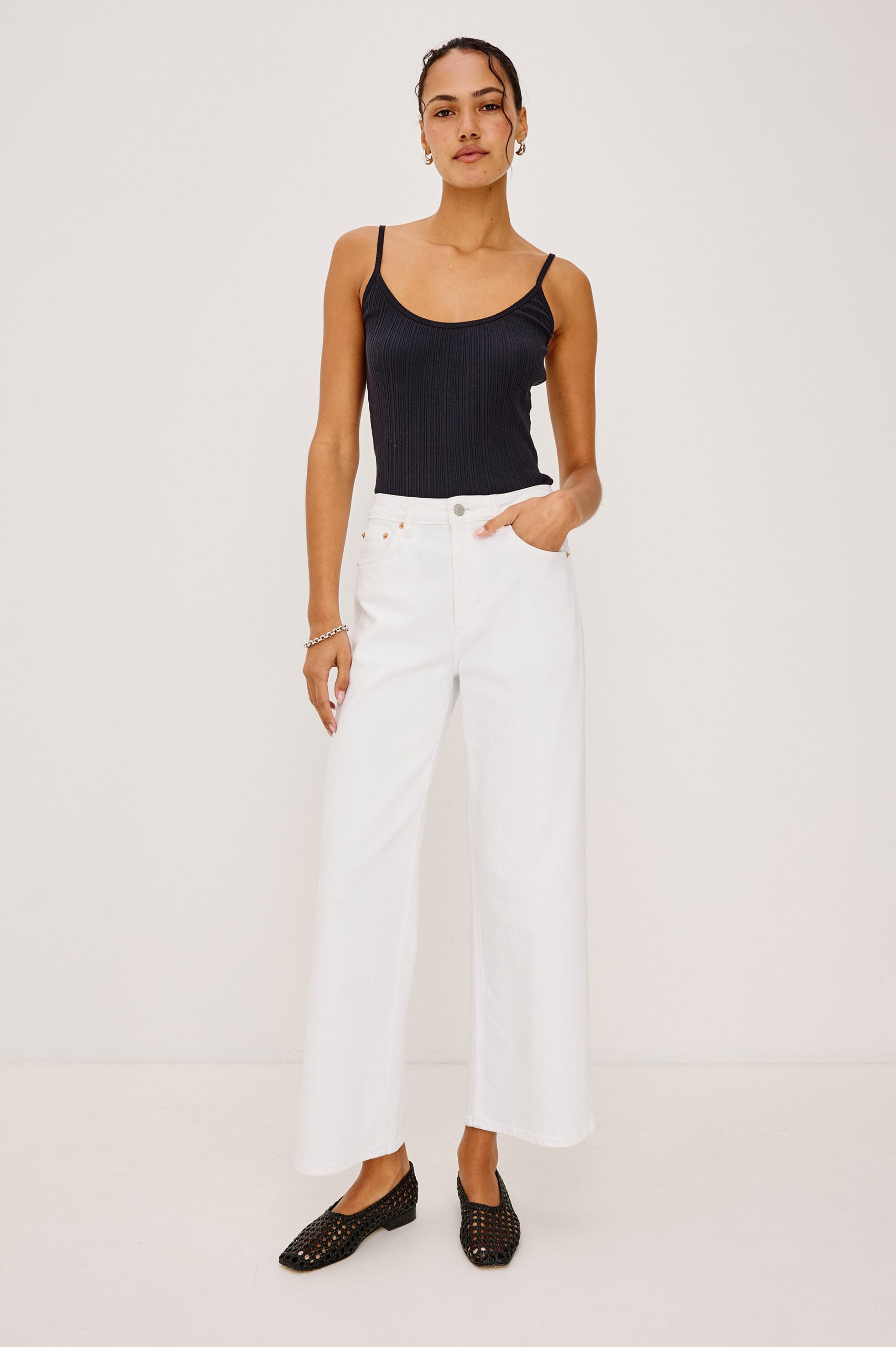 GETTY CROP WIDE LEG - SALT WHITE