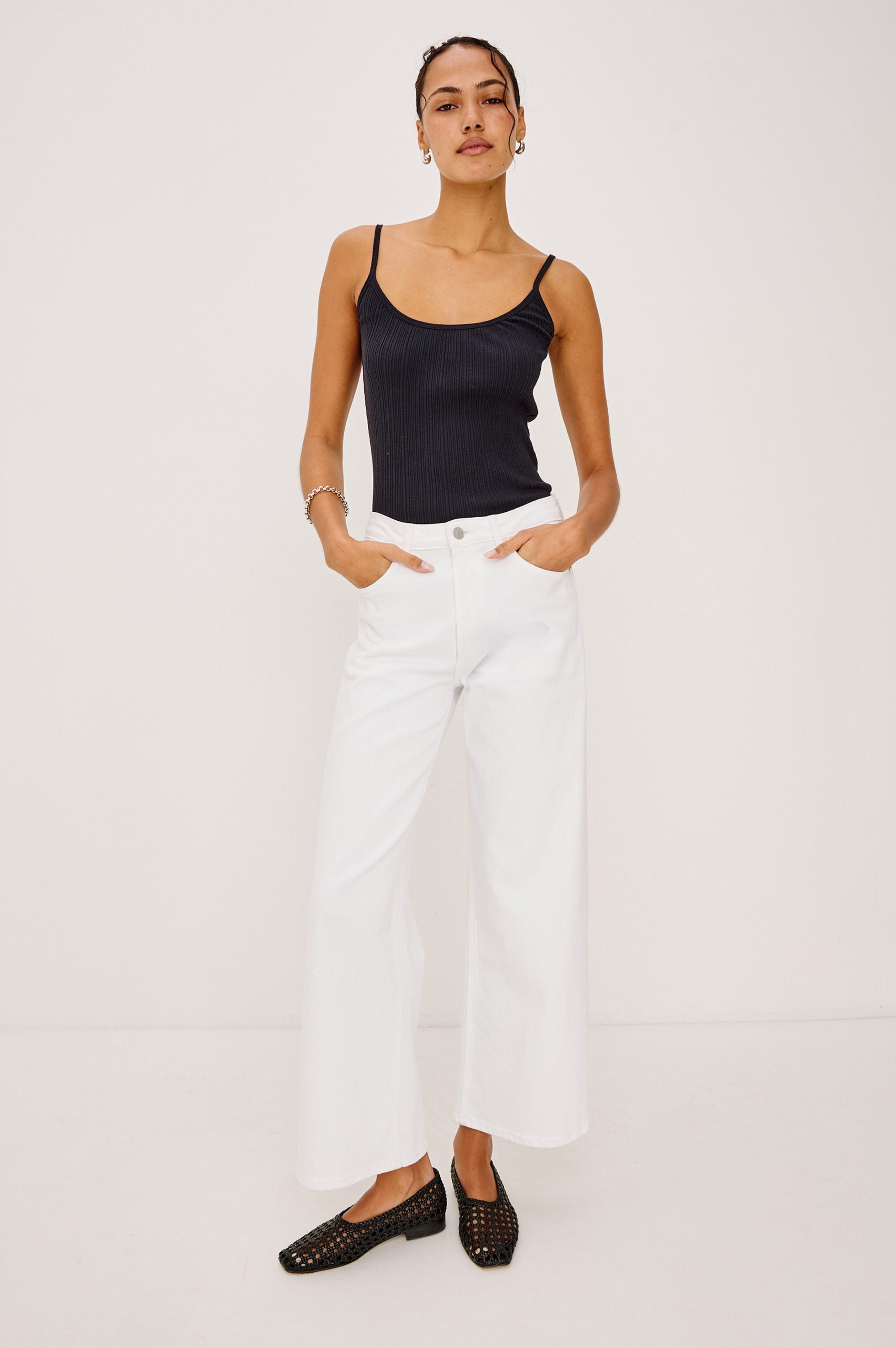GETTY CROP WIDE LEG - SALT WHITE - Image 3