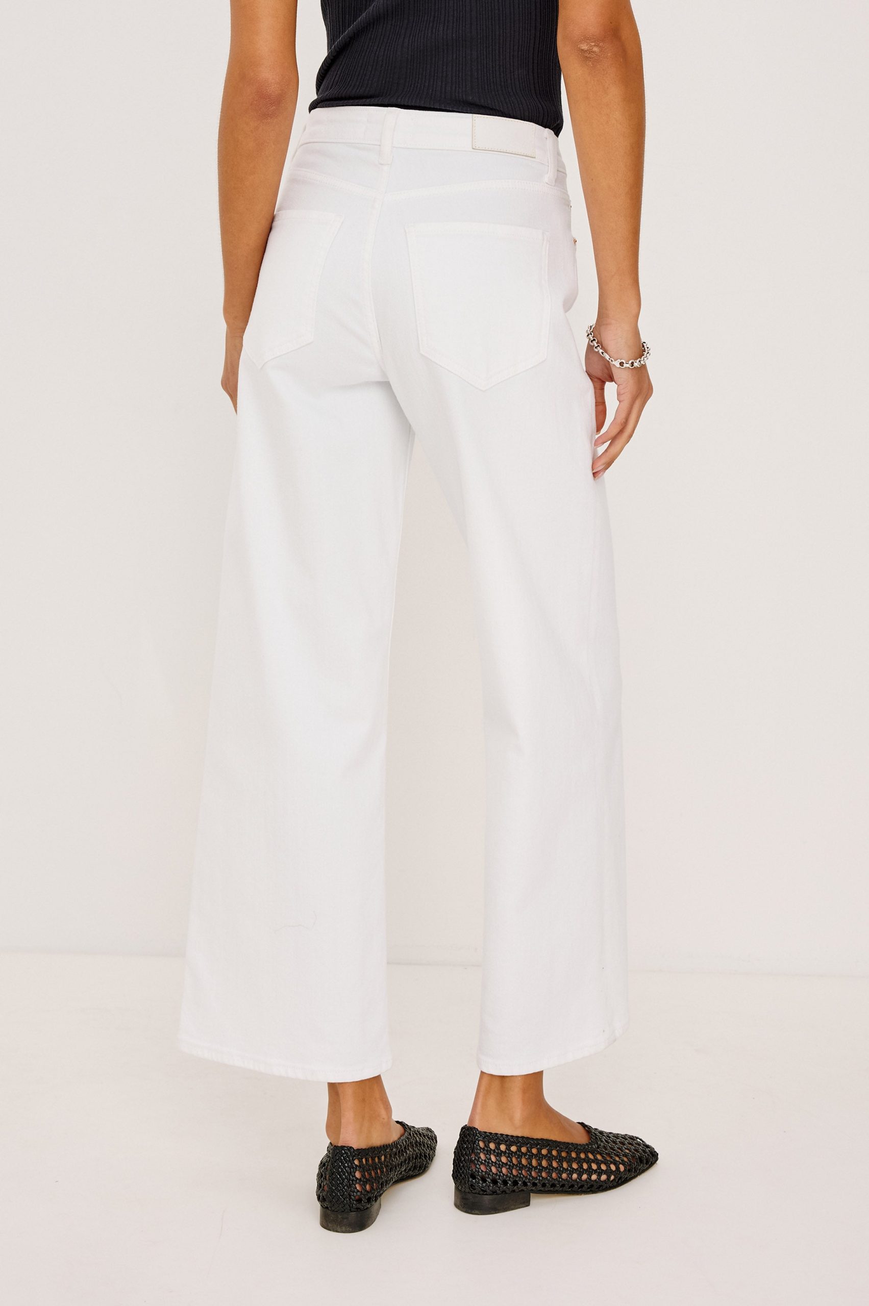 GETTY CROP WIDE LEG - SALT WHITE - Image 5