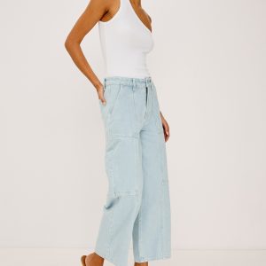 GETTY CROP WIDE LEG - OCEANVIEW UTILITY