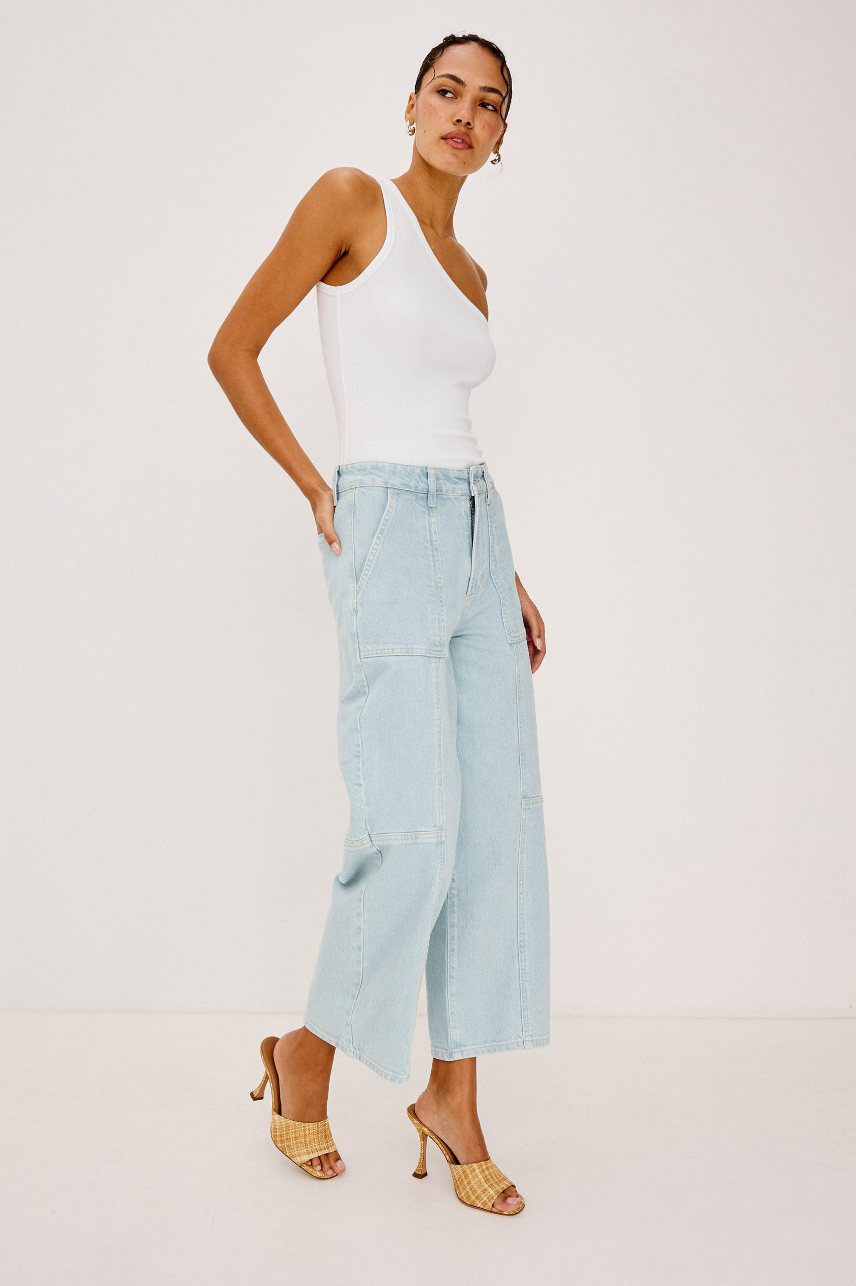 GETTY CROP WIDE LEG - OCEANVIEW UTILITY