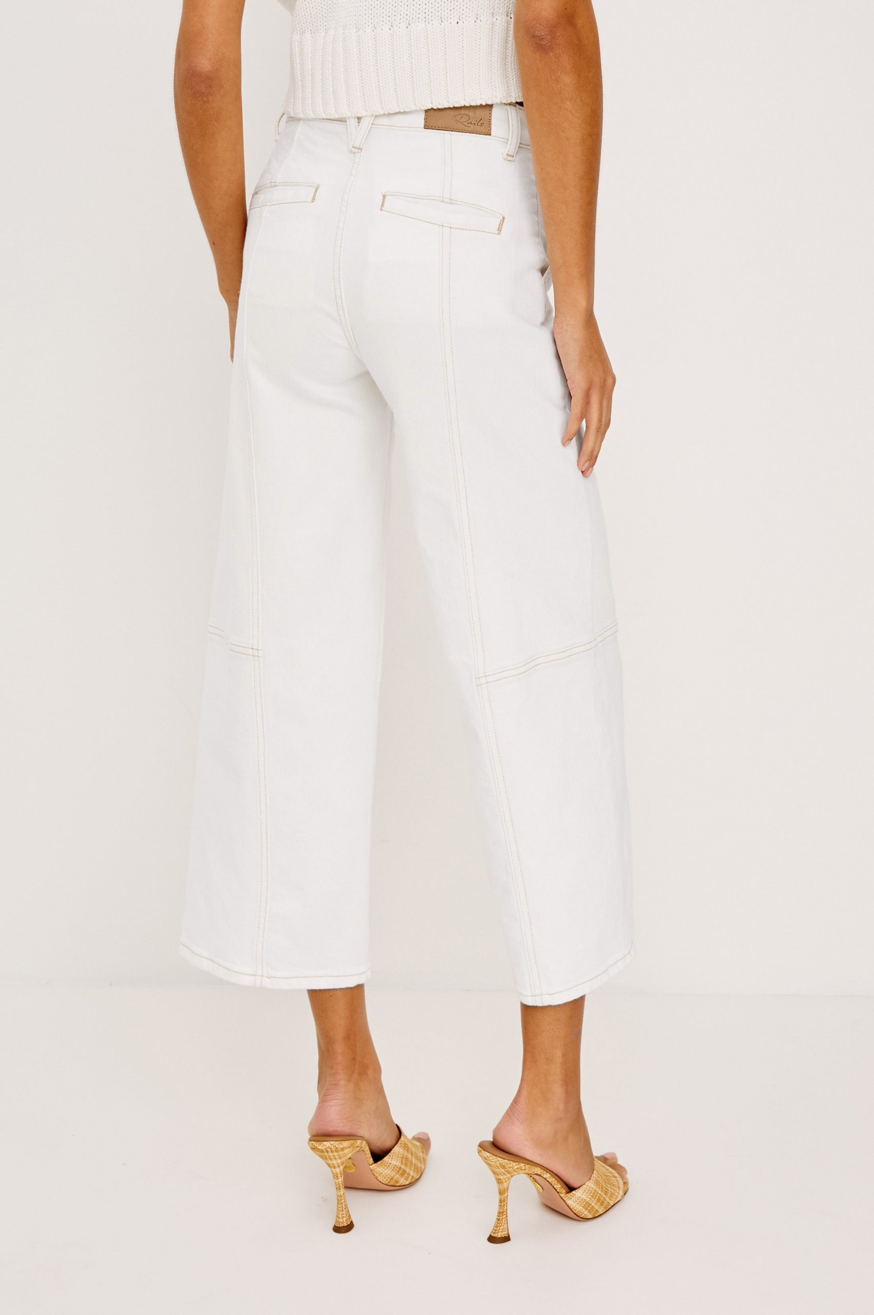 GETTY CROP WIDE LEG - VINTAGE ECRU UTILITY - Image 2