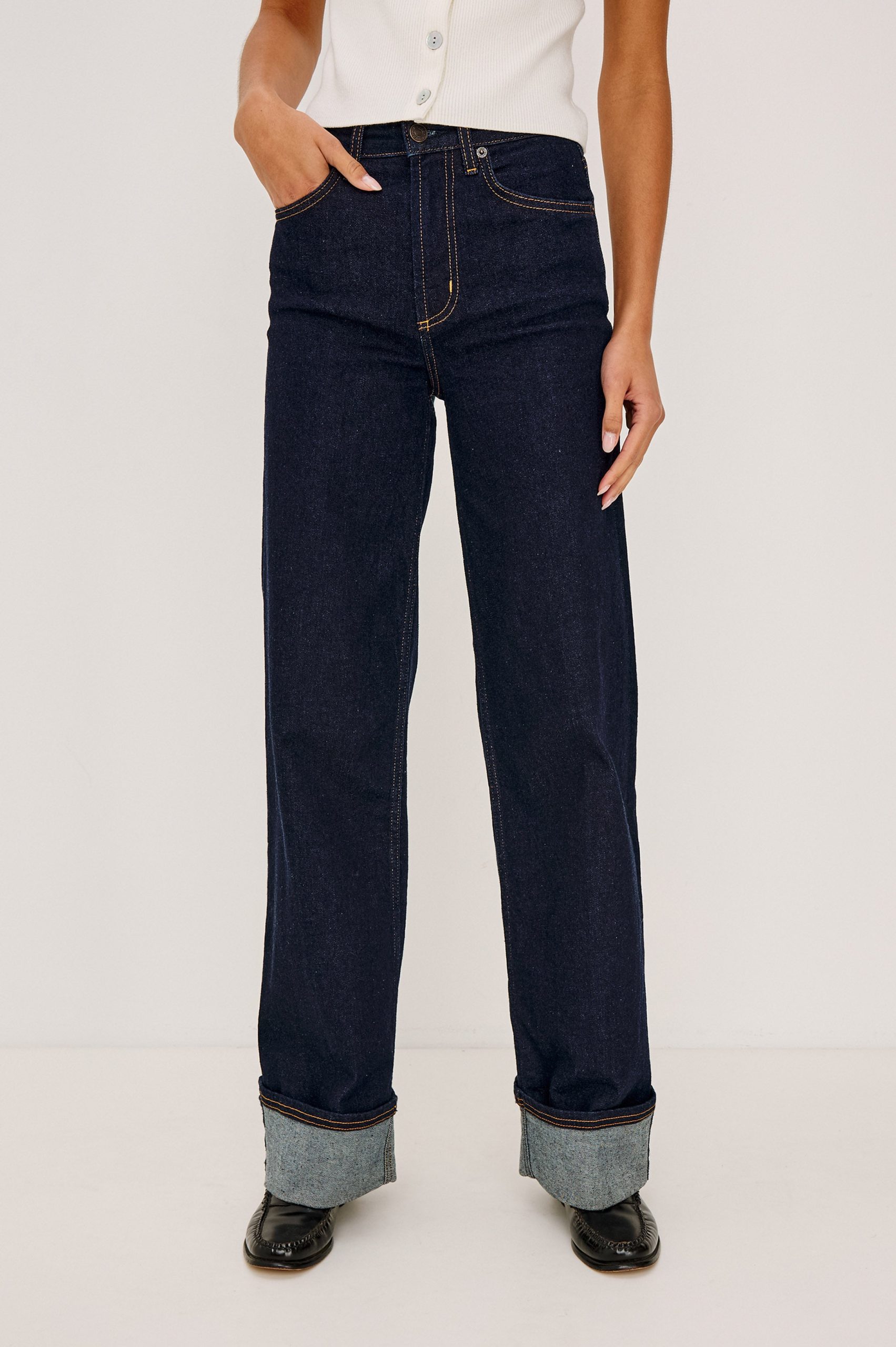 GETTY WIDE LEG - MIDNIGHT BLUES CUFFED - Image 4