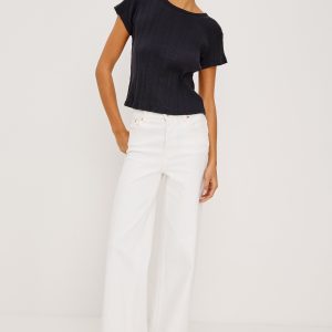 PETITE GETTY WIDE LEG - VINTAGE ECRU