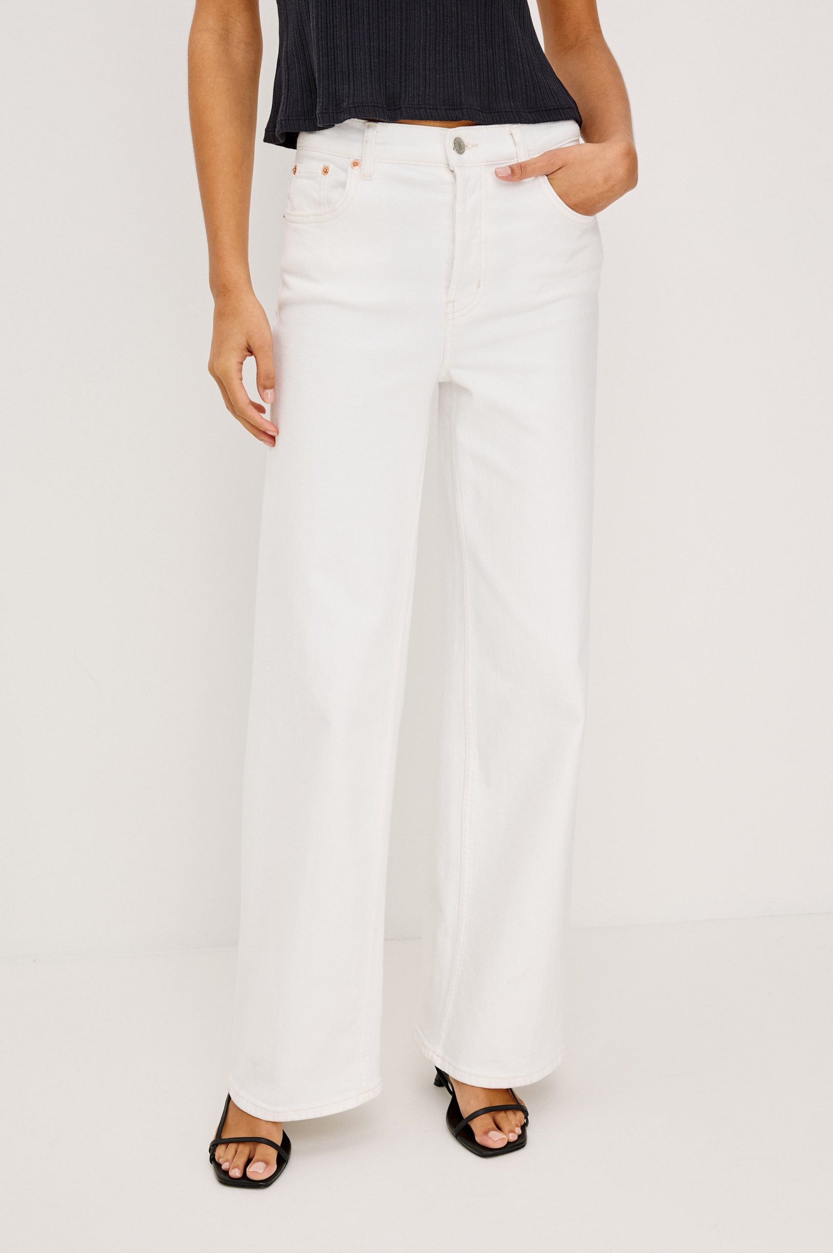 GETTY WIDE LEG - VINTAGE ECRU - Image 3