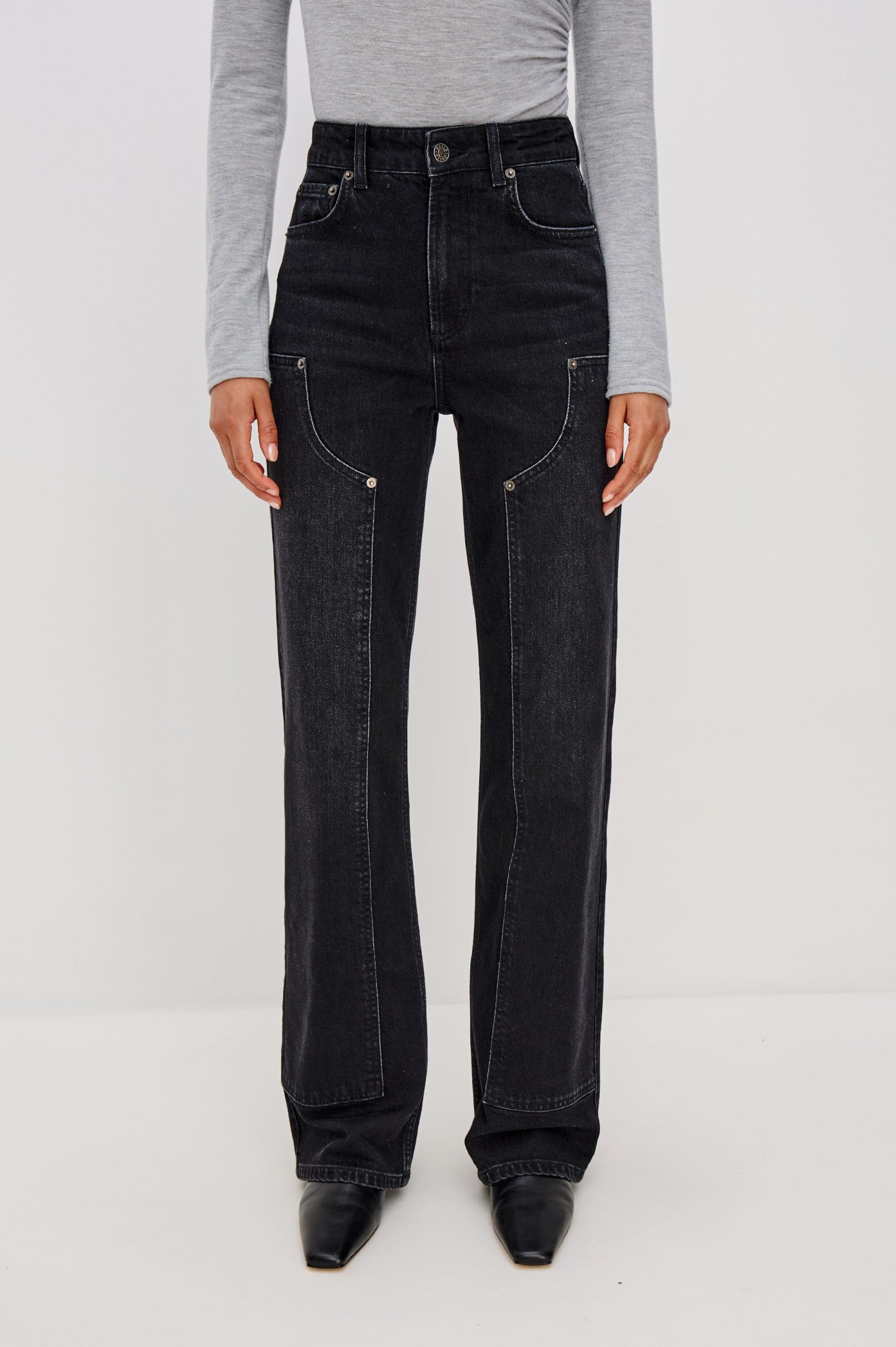 GETTY WORKWEAR WIDE LEG - ONYX
