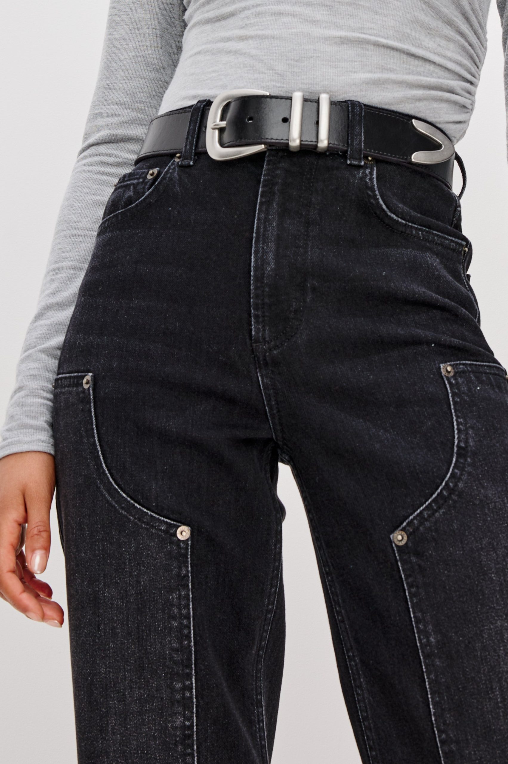 GETTY WORKWEAR WIDE LEG - ONYX - Image 3