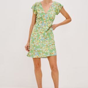 GIGI DRESS - GREEN MEADOW