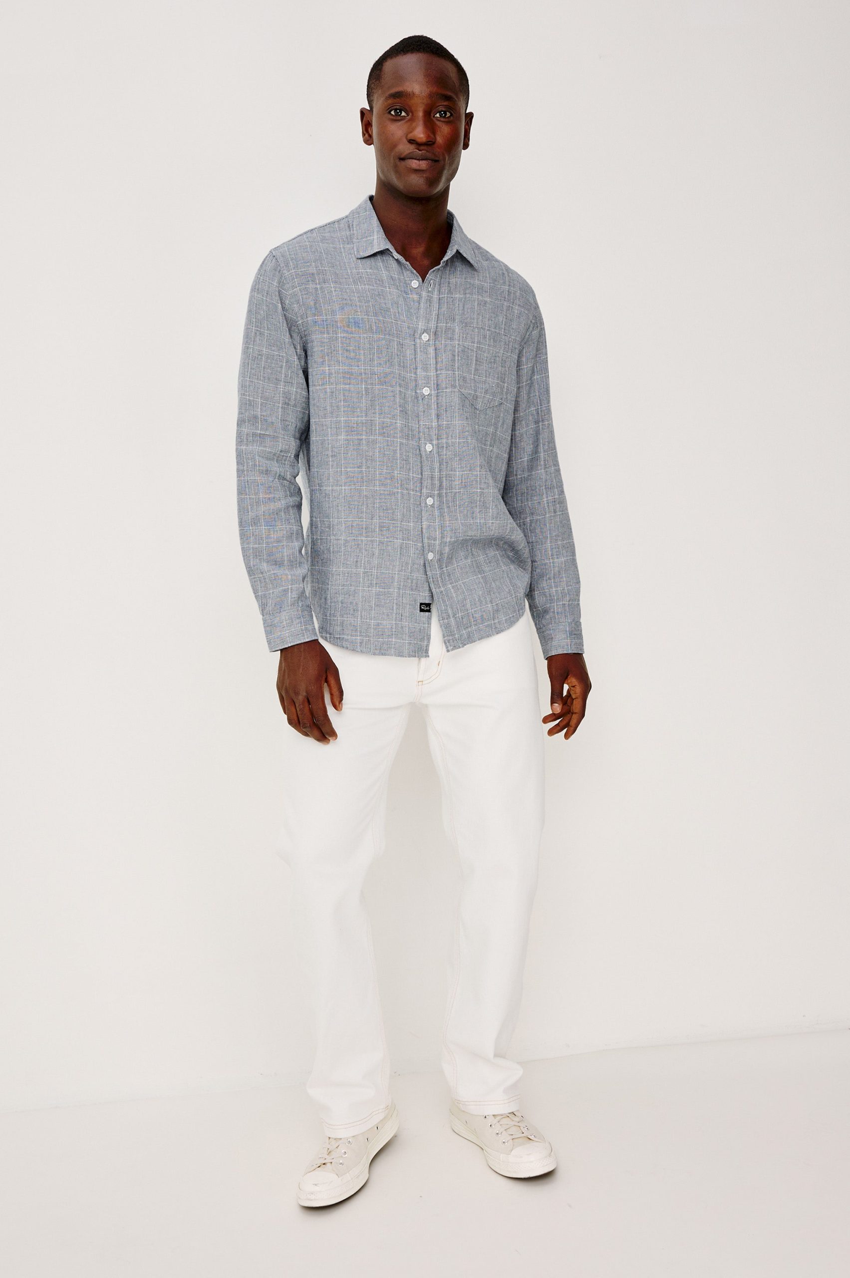 GRACY SHIRT - NAVY WHITE - Image 4
