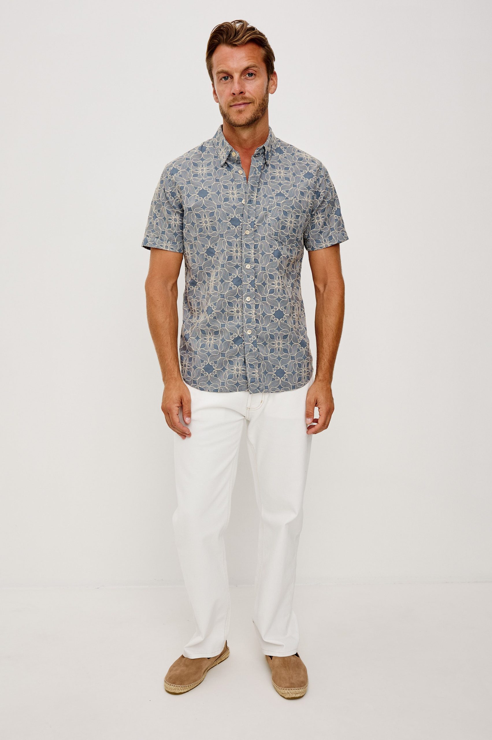 HALE SHIRT - WHIRLING DAISY STEEL - Image 3