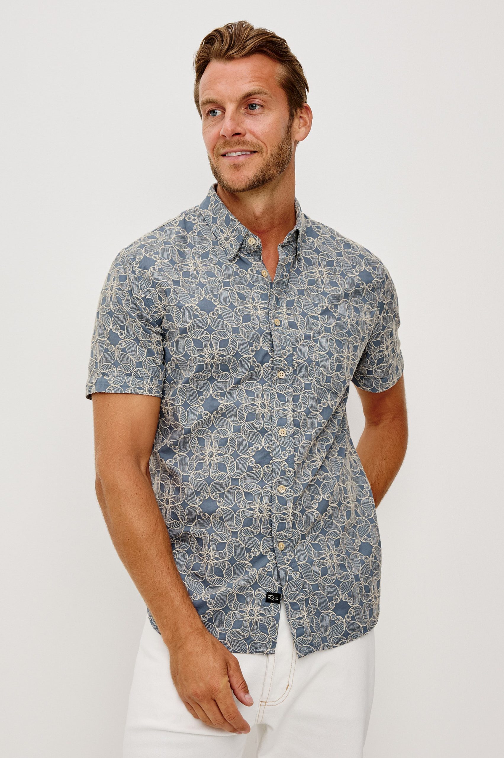 HALE SHIRT - WHIRLING DAISY STEEL - Image 4