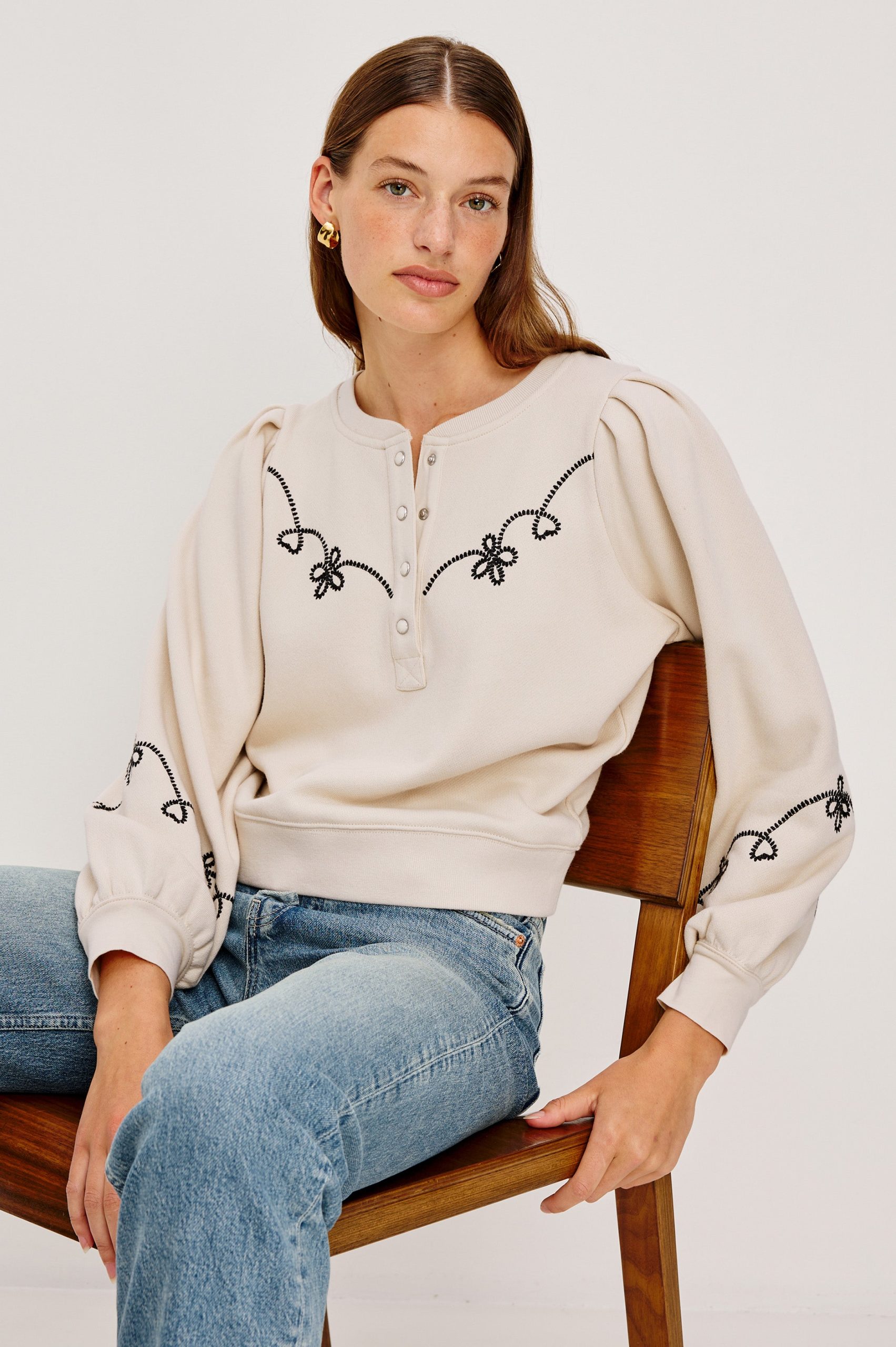 HANNE SWEATSHIRT - ECRU