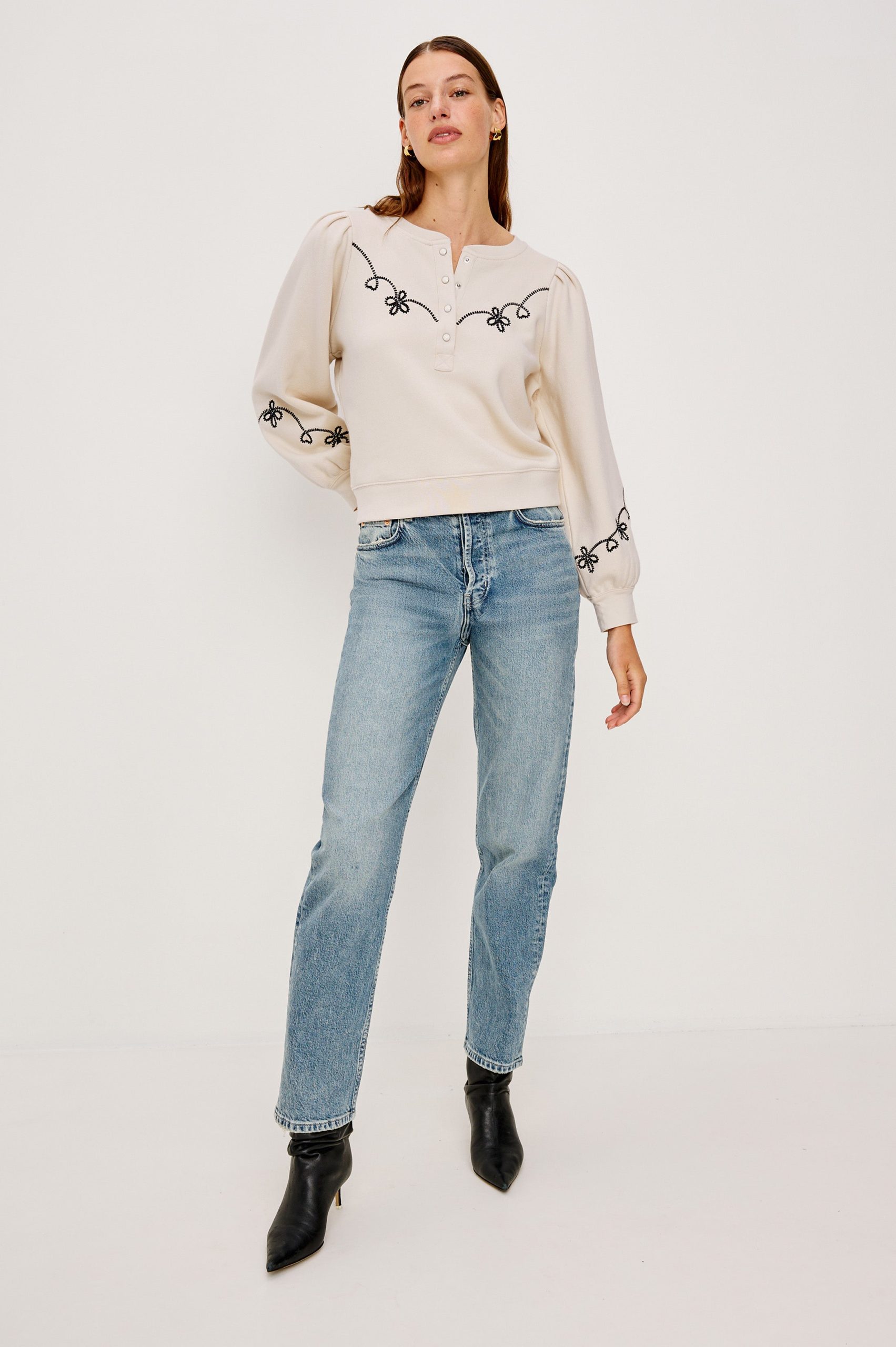 HANNE SWEATSHIRT - ECRU - Image 3