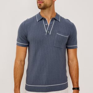 HARDY POLO SHIRT - FADED NAVY