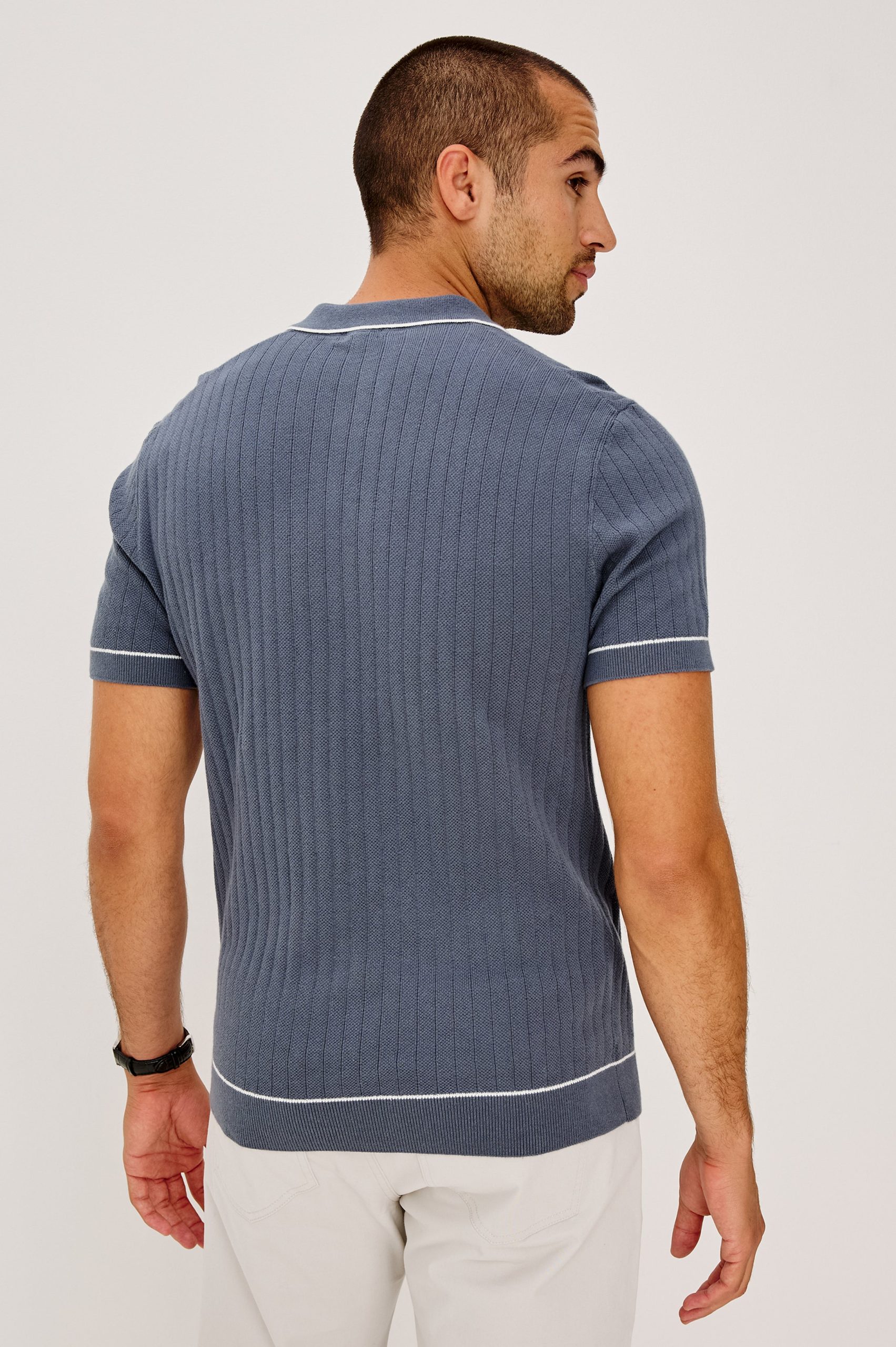 HARDY POLO SHIRT - FADED NAVY - Image 5