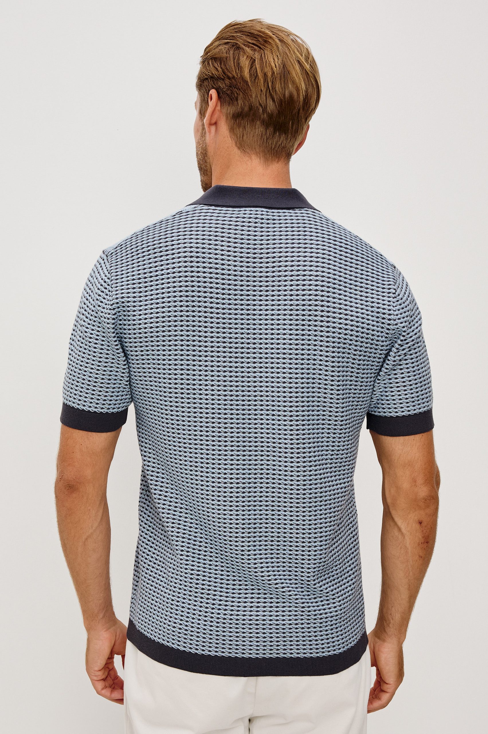 HAYDEN POLO SHIRT - BLUE LAGOON RIPPLE - Image 5