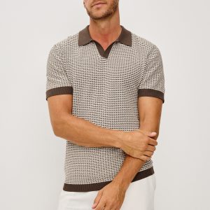 HAYDEN POLO SHIRT - OLIVE OAT RIPPLE
