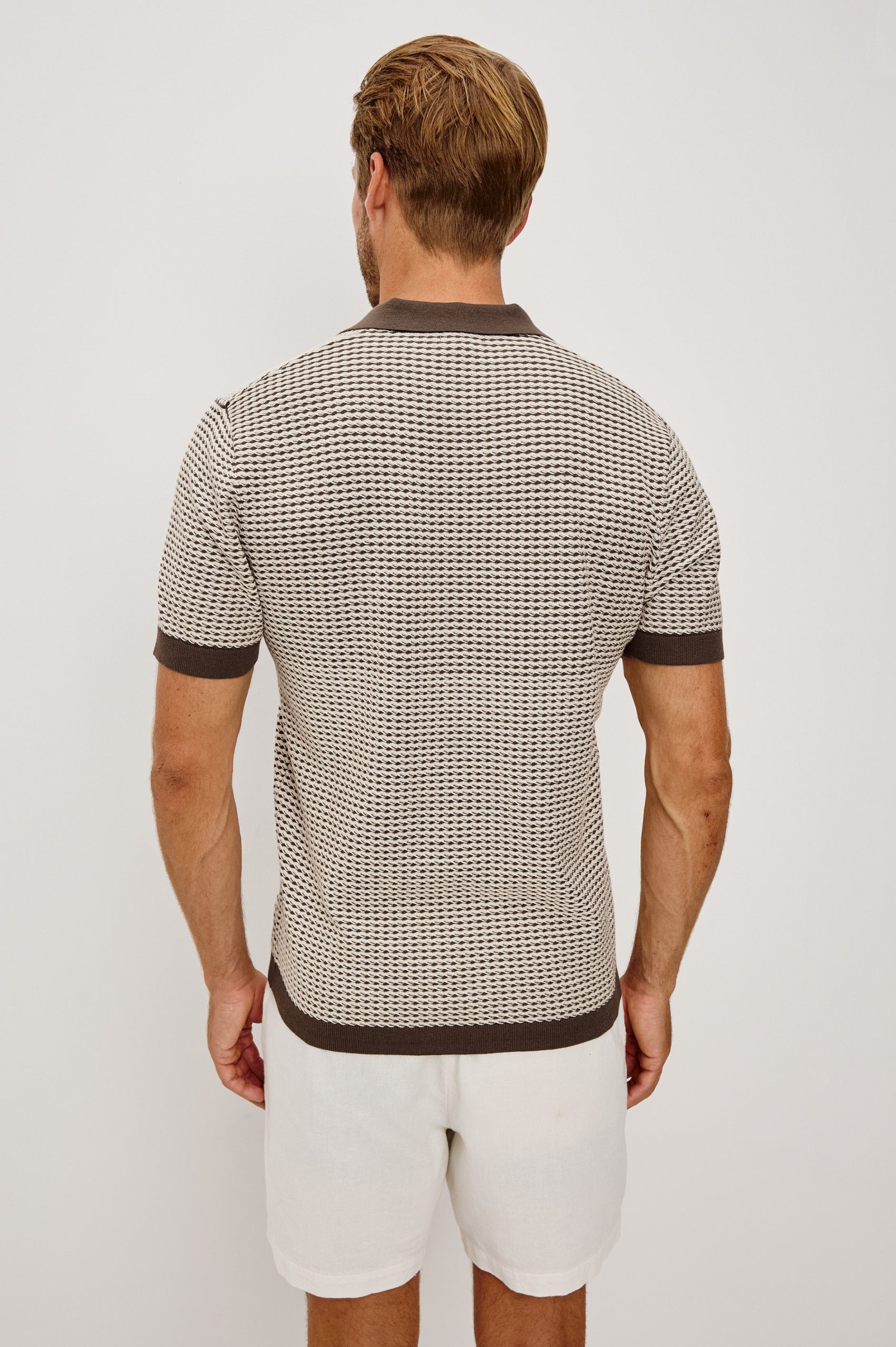 HAYDEN POLO SHIRT - OLIVE OAT RIPPLE - Image 5