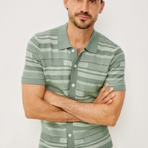 HENRI SHIRT - SAGE CREAM BLOCK