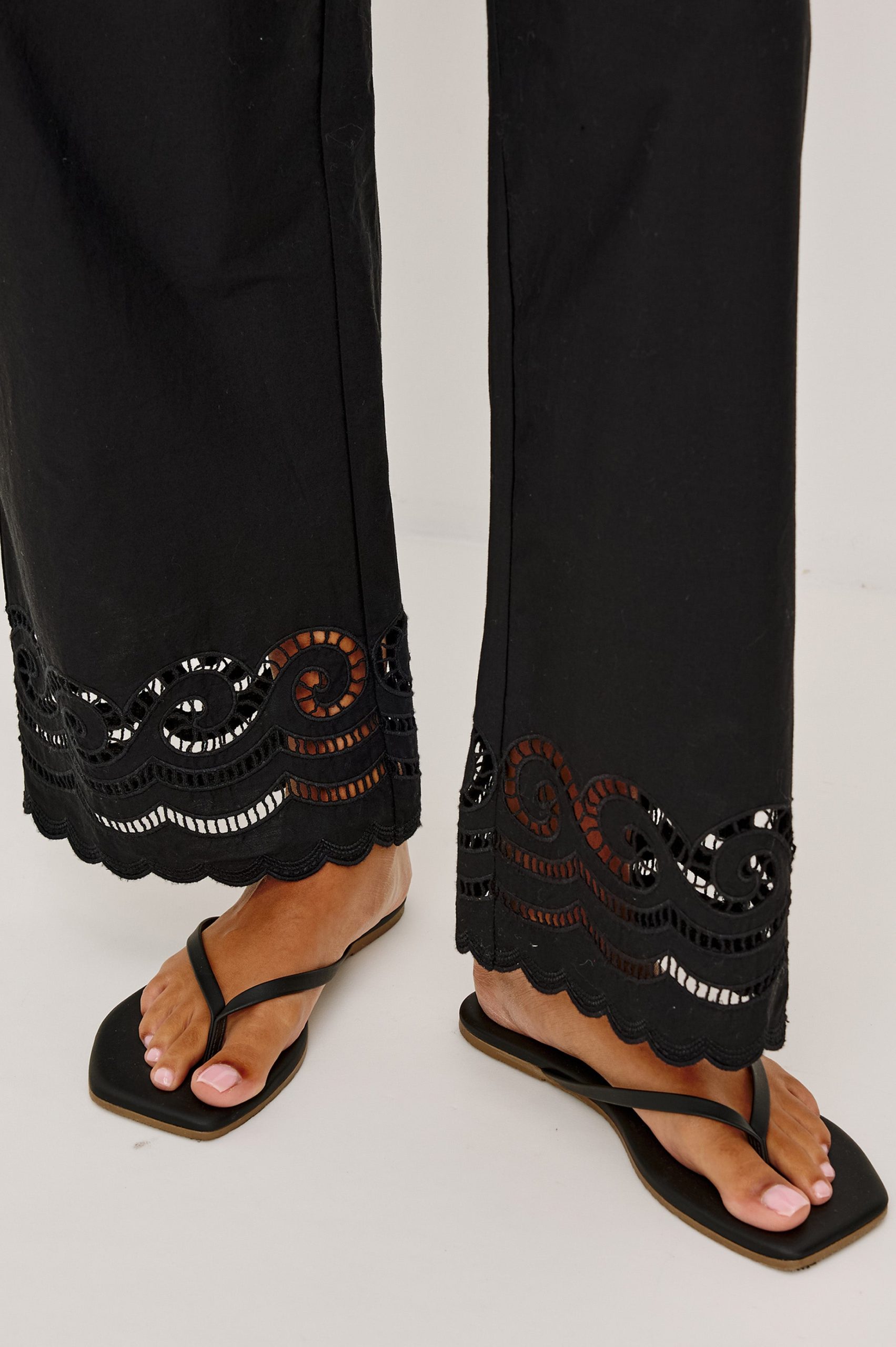HENRIK PANT - BLACK EMBROIDERY - Image 2
