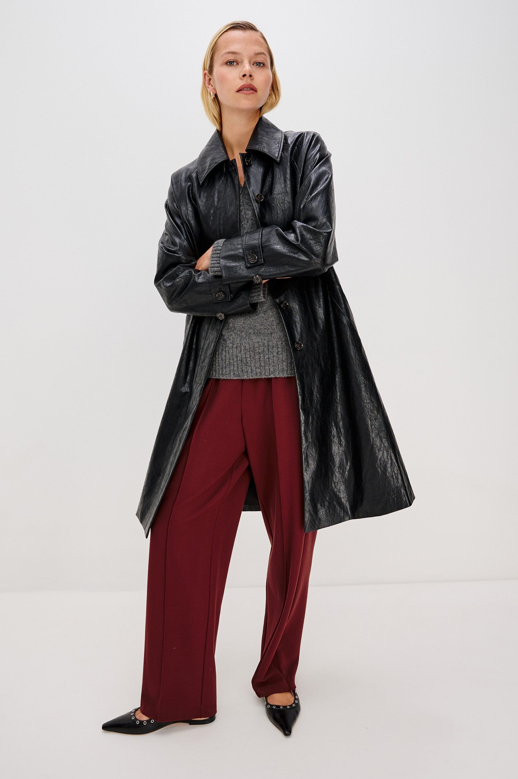 HILLS JACKET - FAUX LEATHER BLACK - Image 3