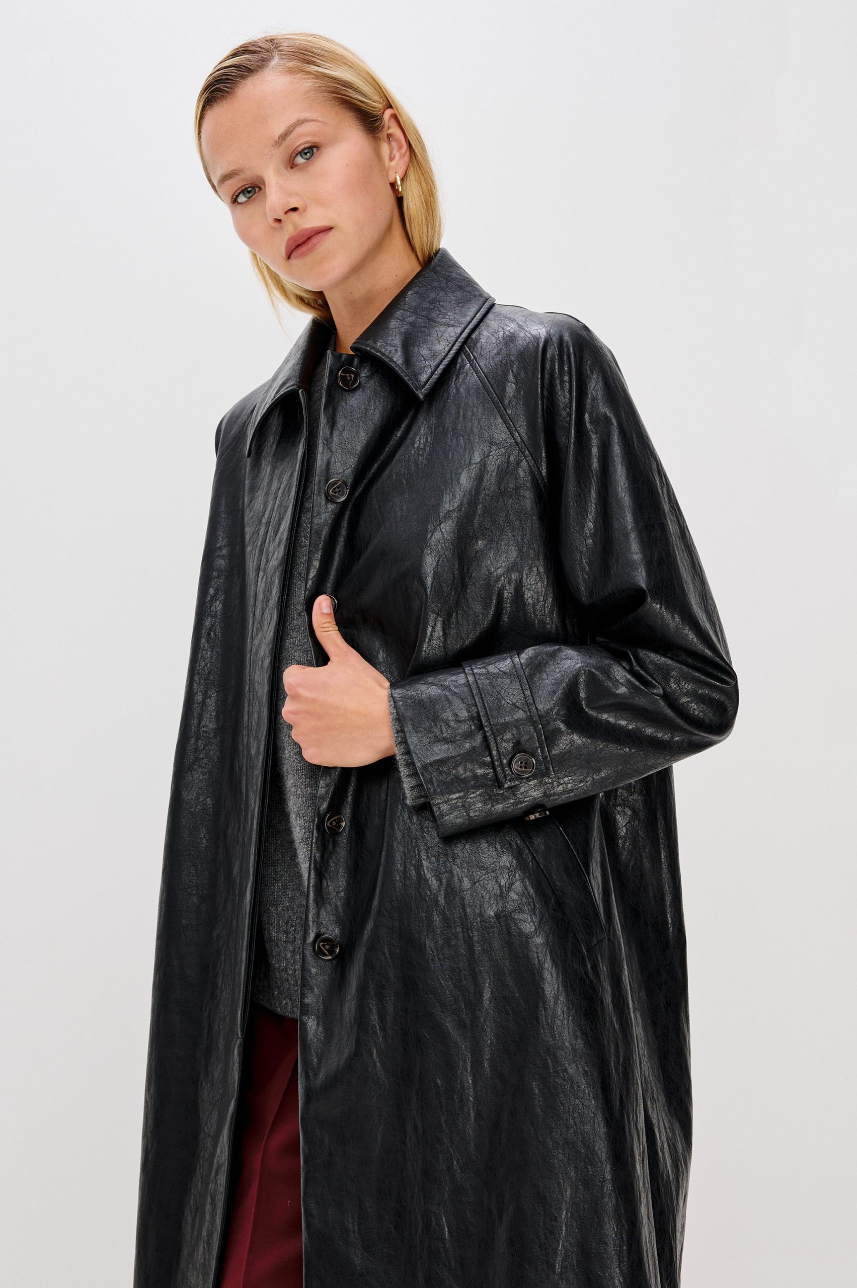 HILLS JACKET - FAUX LEATHER BLACK - Image 2