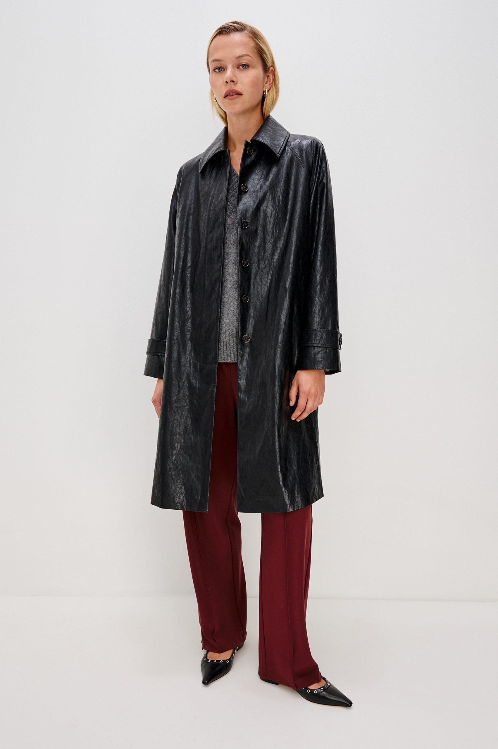 HILLS JACKET - FAUX LEATHER BLACK - Image 4