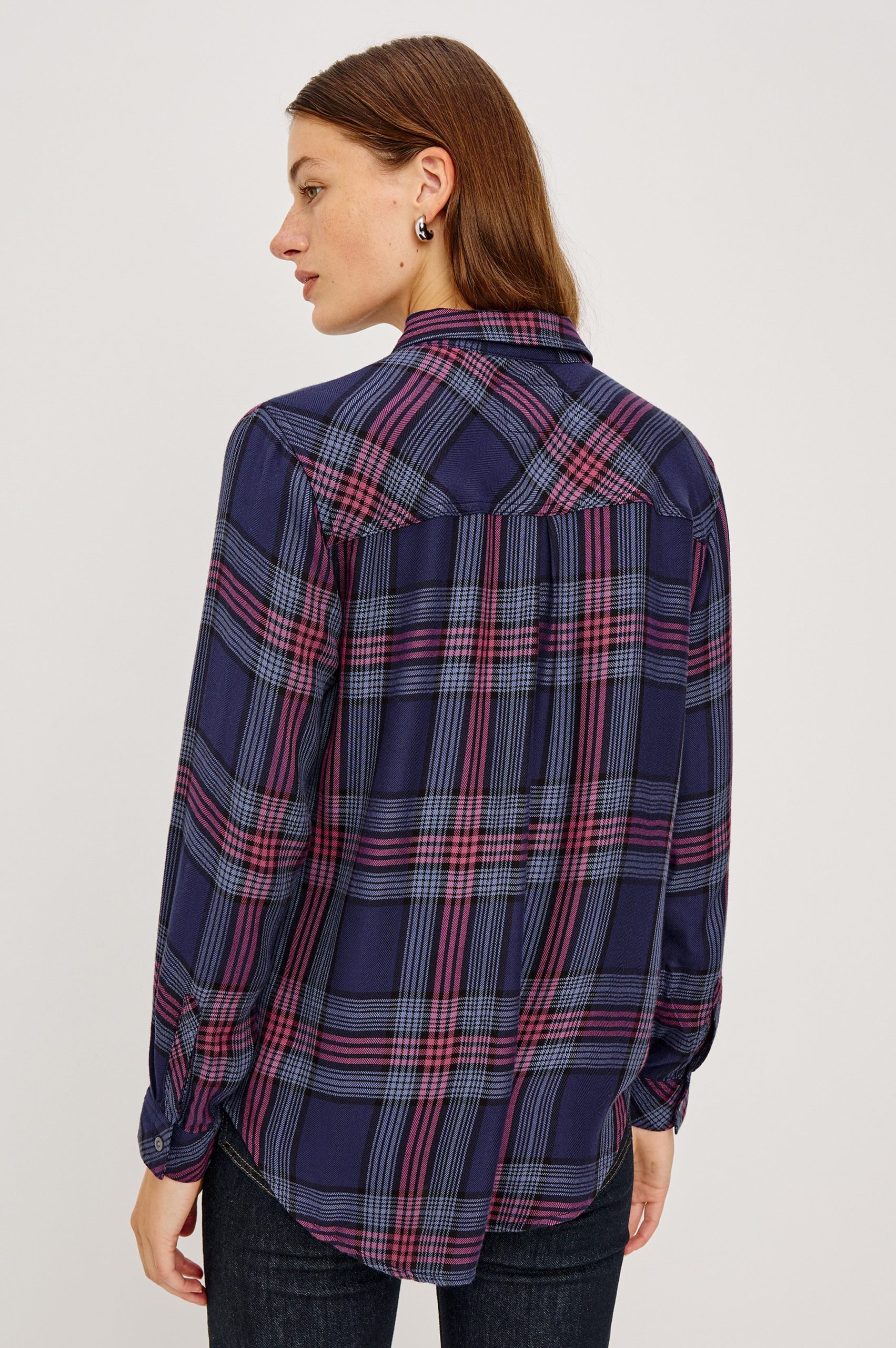 HUNTER SHIRT - NAVY ROSE ASTOR - Image 5