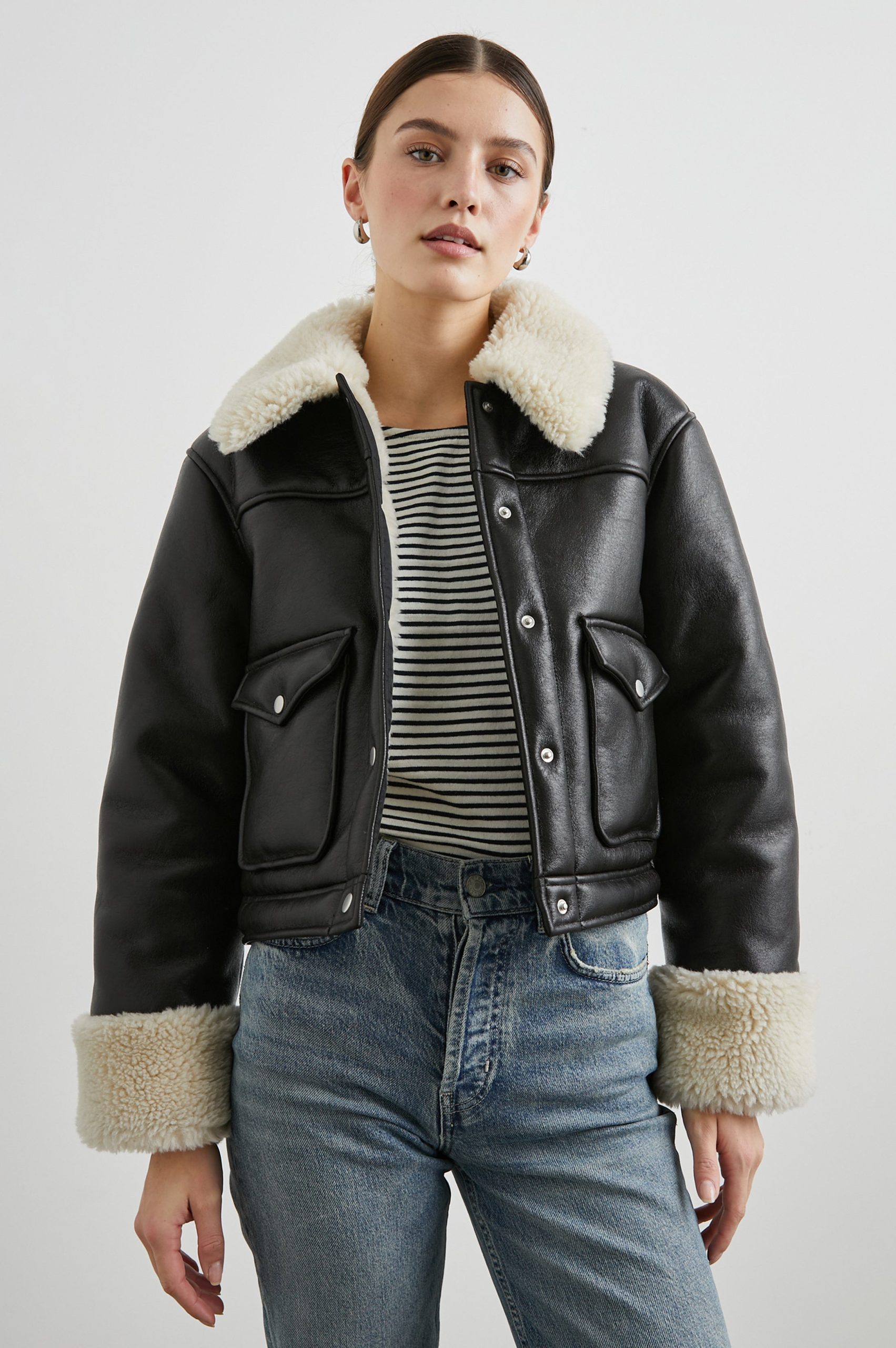 IMANI JACKET - BLACK IVORY - Image 4